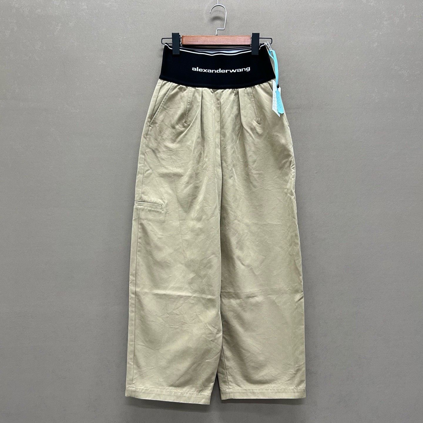 Alexander Wang Alexander Wang Logo Waistband Pants Beige Size 4 Size 27" / US 4 / IT 40 - 2 Thumbnail