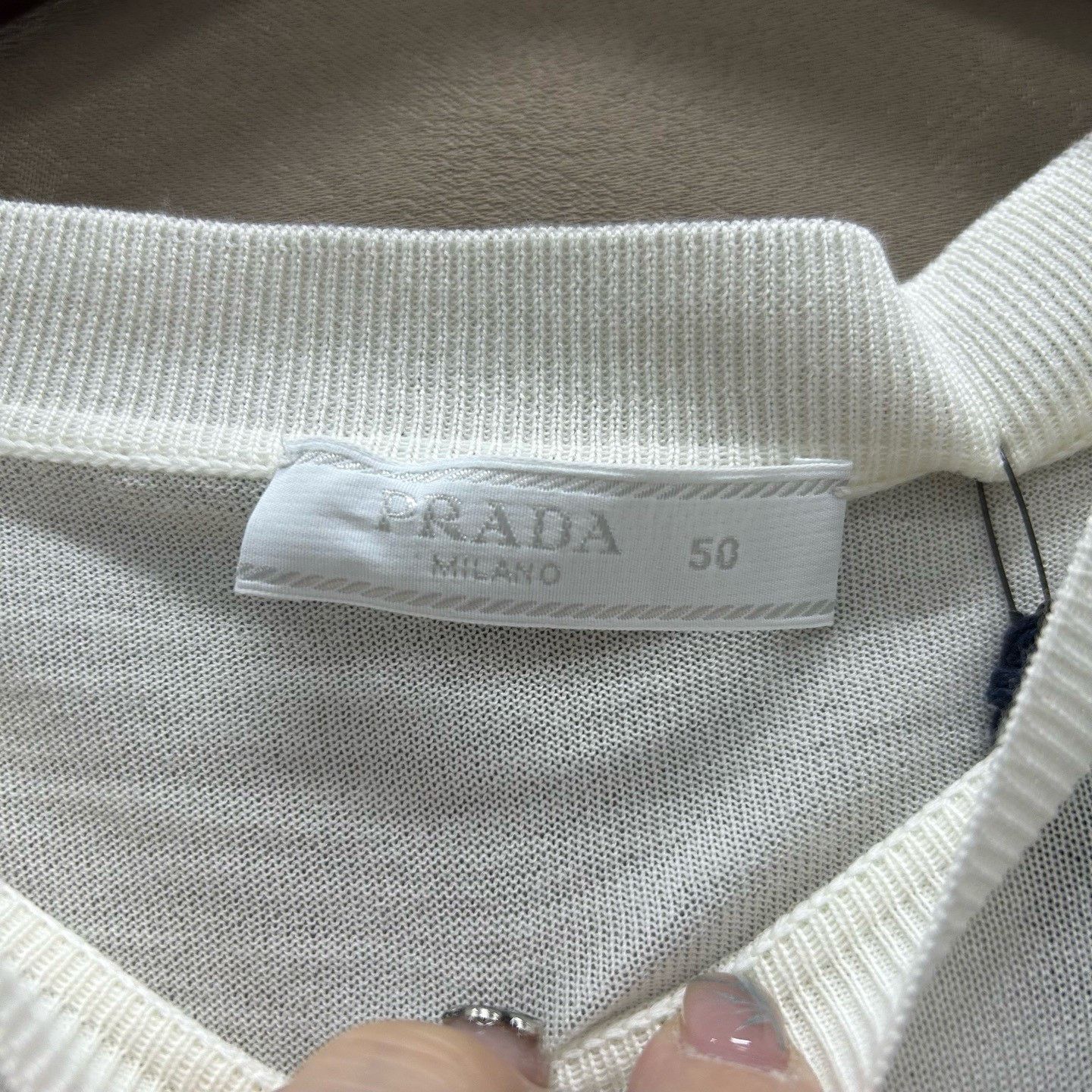 Prada Prada Logo Knit Sweater Size 50 Size US M / EU 48-50 / 2 - 4 Thumbnail