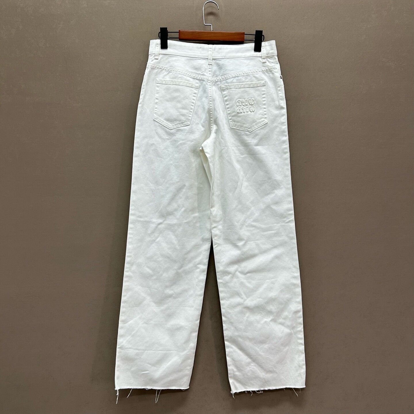 Miu Miu Miu Miu Logo Embroidery Jeans Size 26 Size 26" / US 2 / IT 38 - 3 Thumbnail