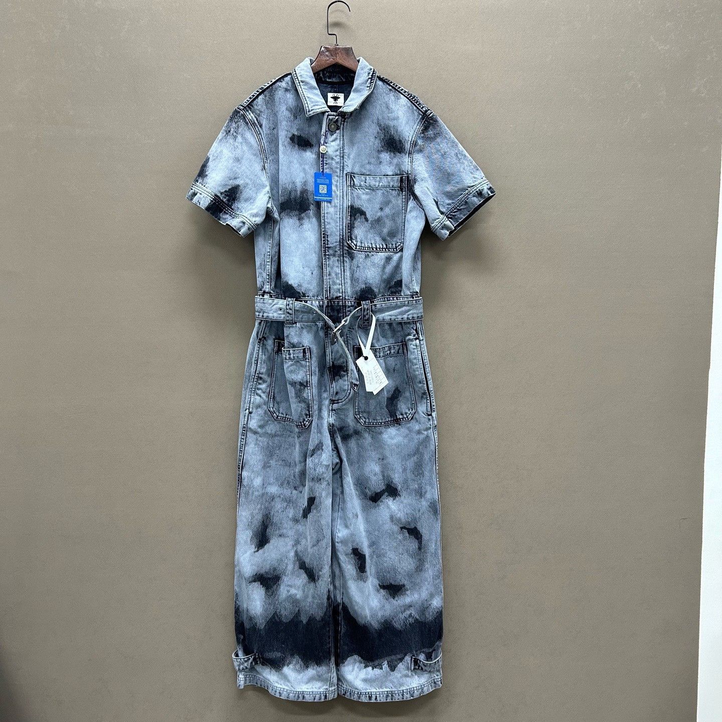 Dior Dior Bee Tie-Dye Denim Jumpsuit Size 36 Size 26" / US 2 / IT 38 - 2 Thumbnail