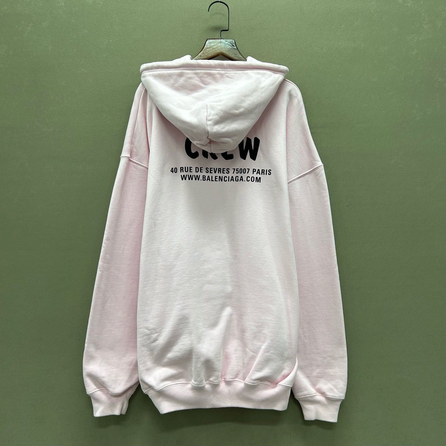 Balenciaga Balenciaga Crew Logo Hoodie Pink Size XS Size US XS / EU 42 / 0 - 3 Thumbnail