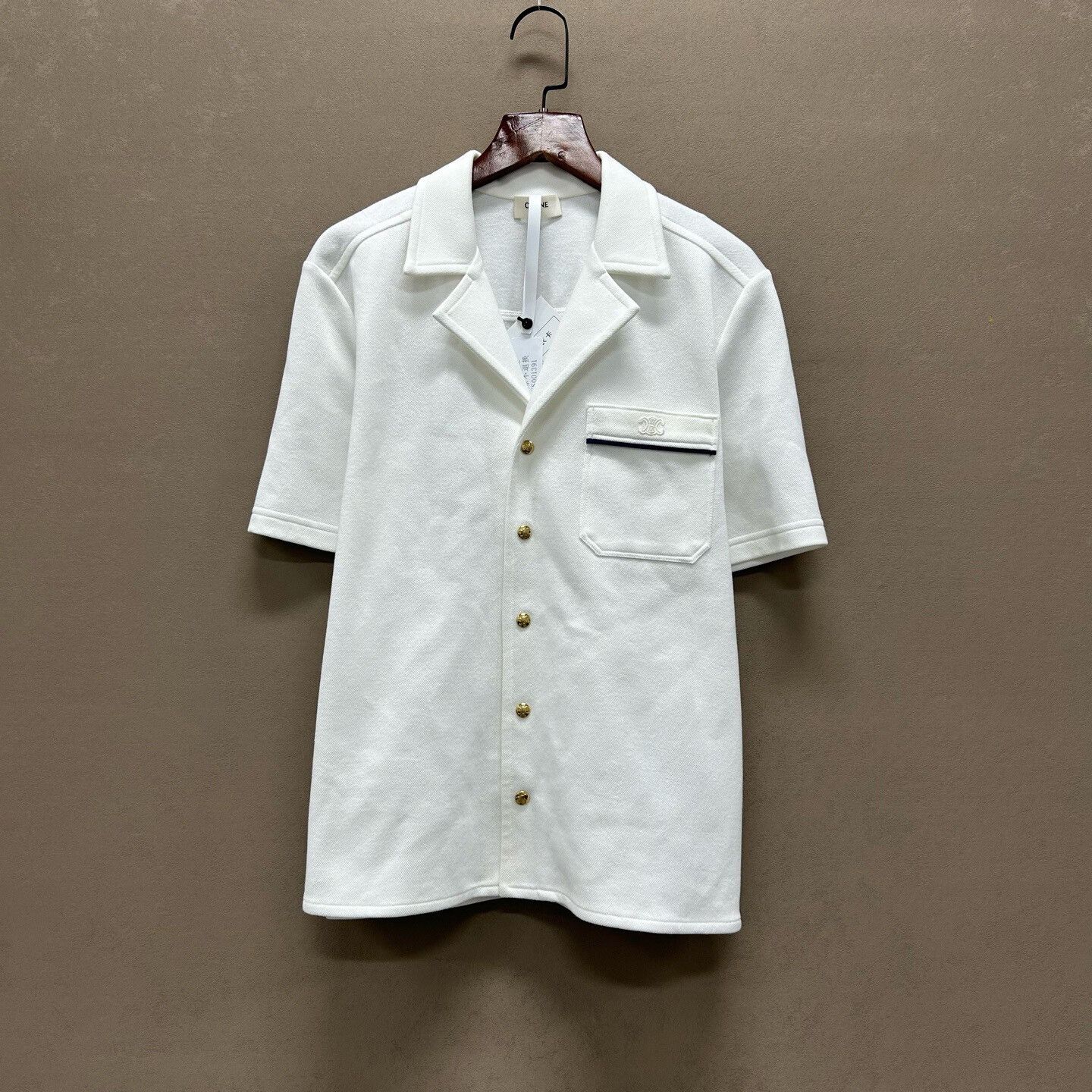 Celine Celine Triomphe Logo Button Up Shirt Size S Size US S / EU 44-46 / 1 - 2 Thumbnail