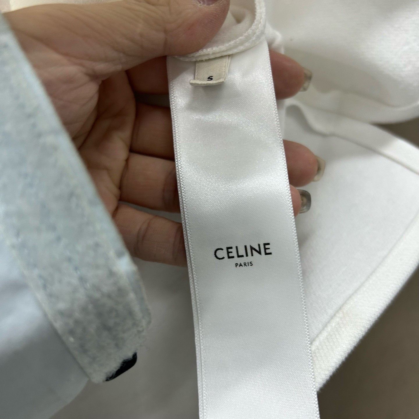 Celine Celine Triomphe Logo Button Up Shirt Size S Size US S / EU 44-46 / 1 - 5 Thumbnail