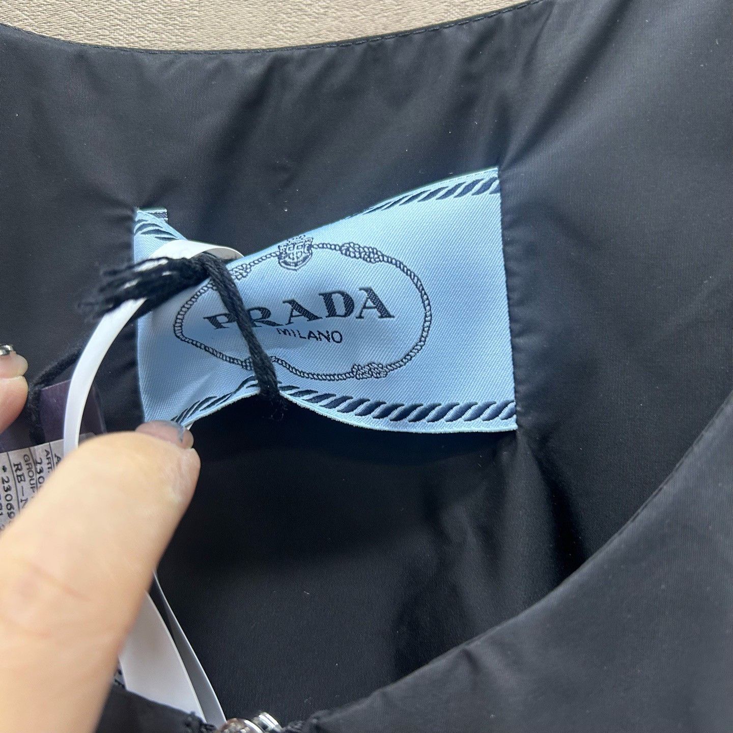 Prada Prada Logo Drawstring Midi Dress Size 40 Size S / US 4 / IT 40 - 4 Thumbnail