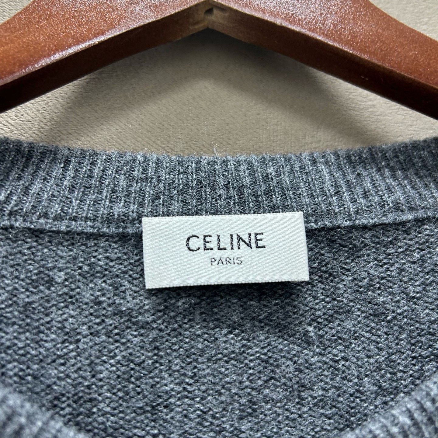 Celine Celine Logo Cashmere Sweater Size L Size L / US 10 / IT 46 - 4 Thumbnail