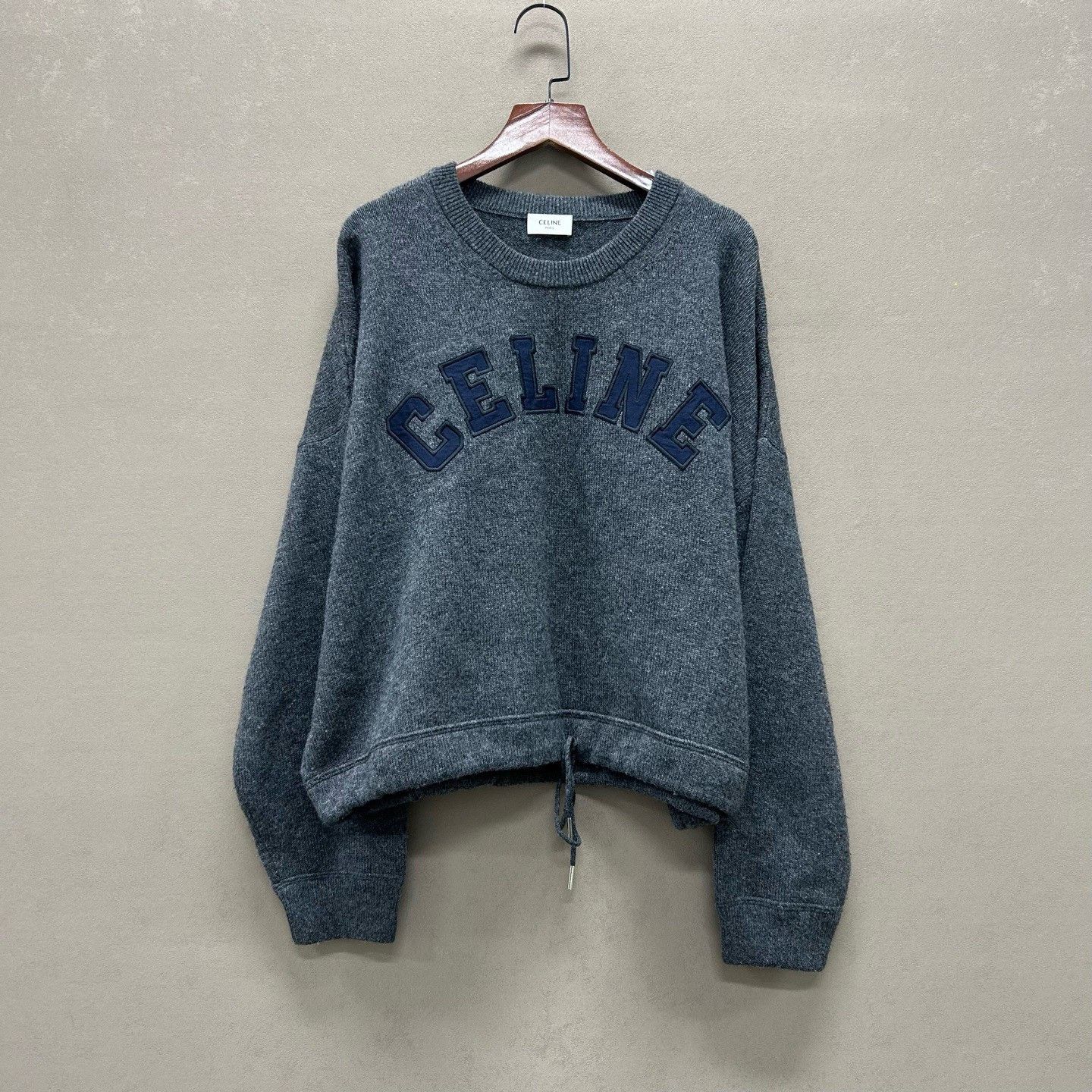 Celine Celine Logo Cashmere Sweater Size L Size L / US 10 / IT 46 - 2 Thumbnail