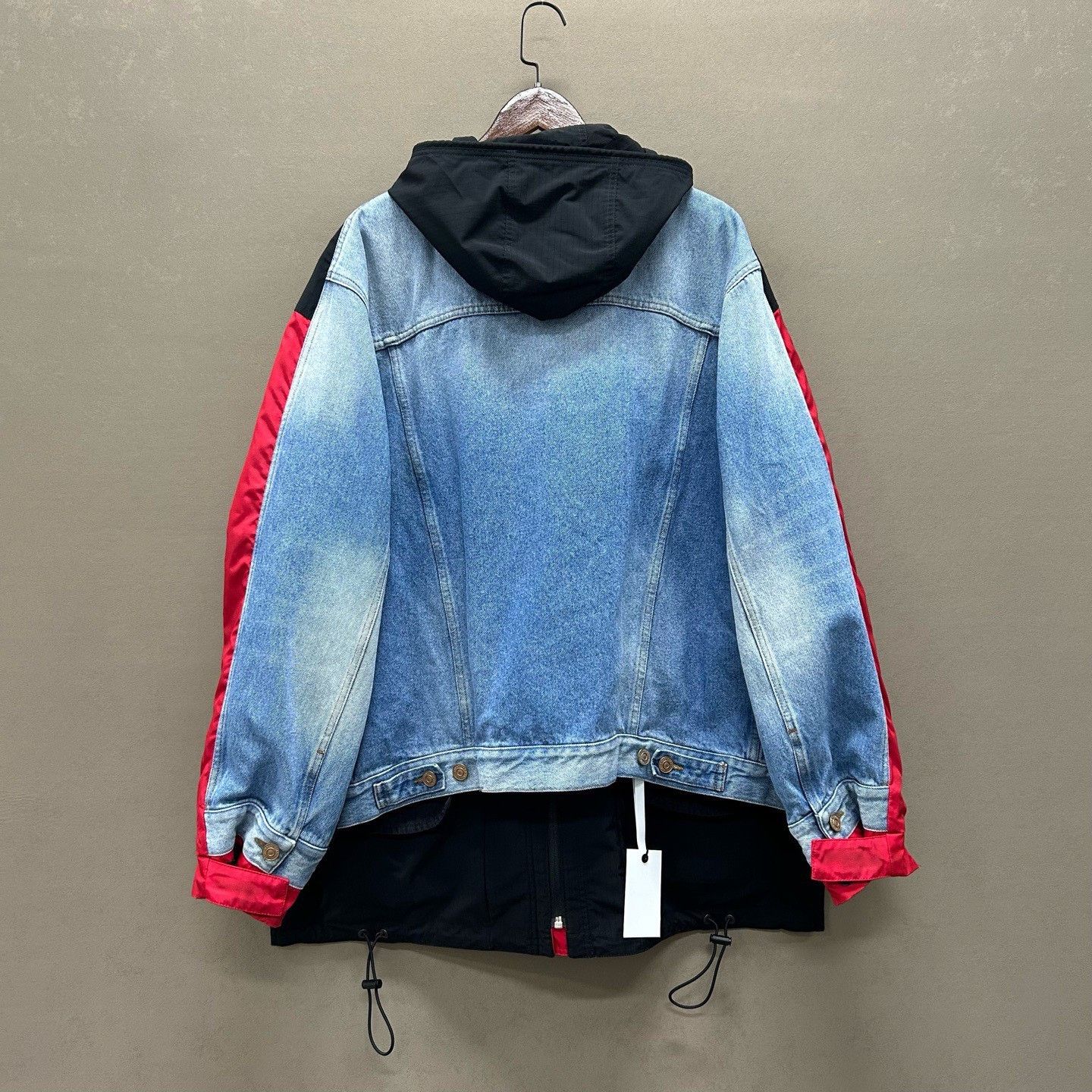 Balenciaga Balenciaga Denim Panel Windbreaker Jacket Size XXS Size US XXS / EU 40 - 3 Thumbnail