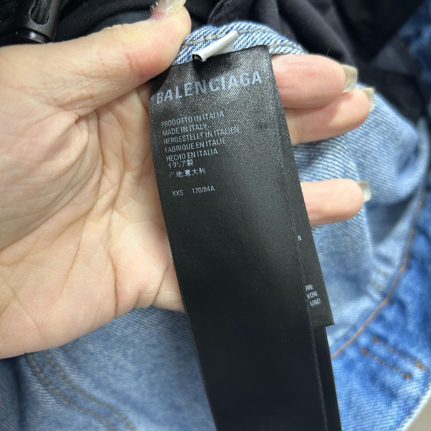 Balenciaga Balenciaga Denim Panel Windbreaker Jacket Size XXS Size US XXS / EU 40 - 5 Thumbnail