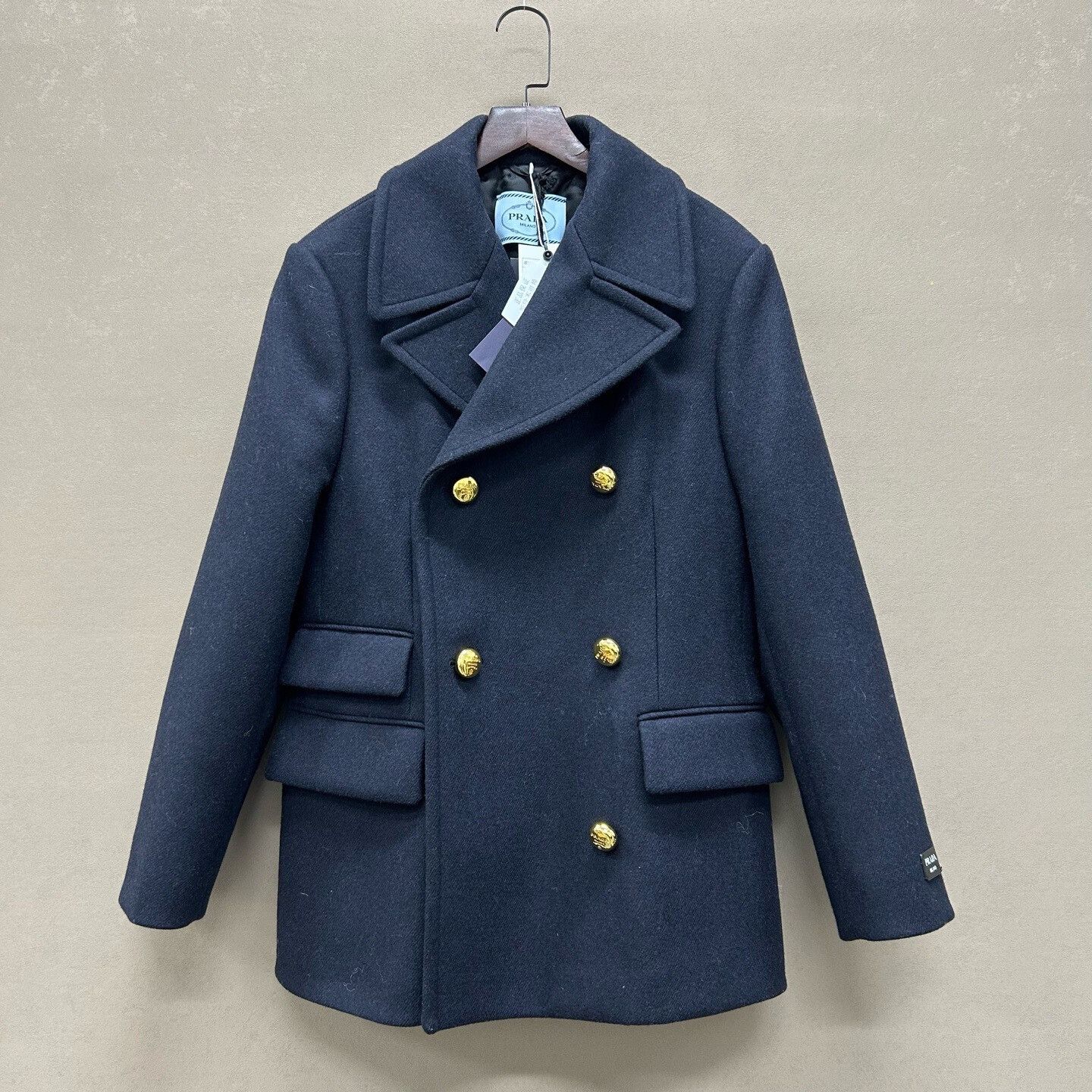 Prada Prada Wool Pea Coat Size 40 Size S / US 4 / IT 40 - 2 Thumbnail