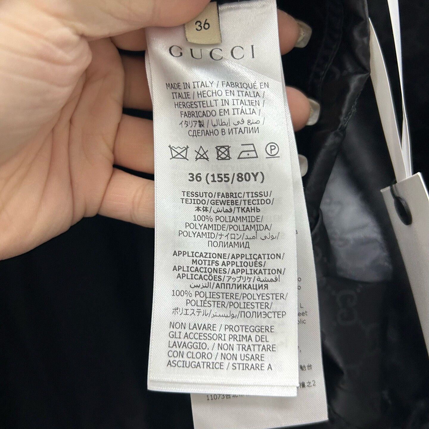 Gucci Gucci Black Logo Hooded Jacket Size 36 Size XS / US 0-2 / IT 36-38 - 5 Thumbnail