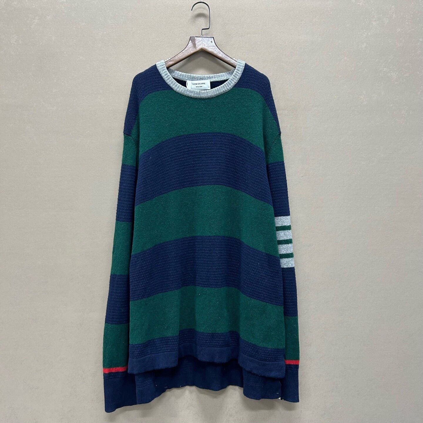 Thom Browne Thom Browne Striped Wool Sweater Size XL Size US XL / EU 56 / 4 - 2 Thumbnail