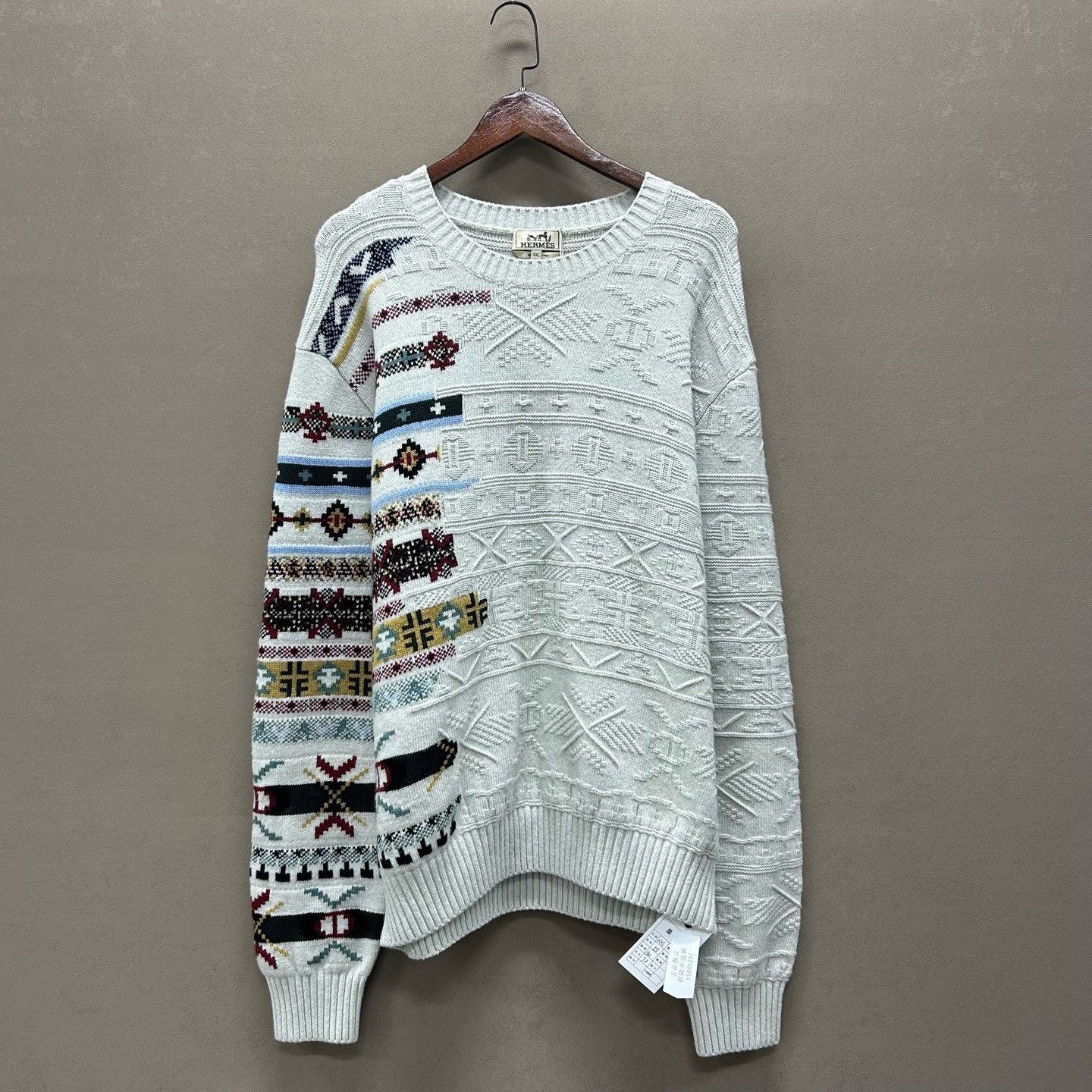 Hermes Hermès Patterned Wool Knit Sweater Size XXL Size US XXL / EU 58 / 5 - 2 Thumbnail
