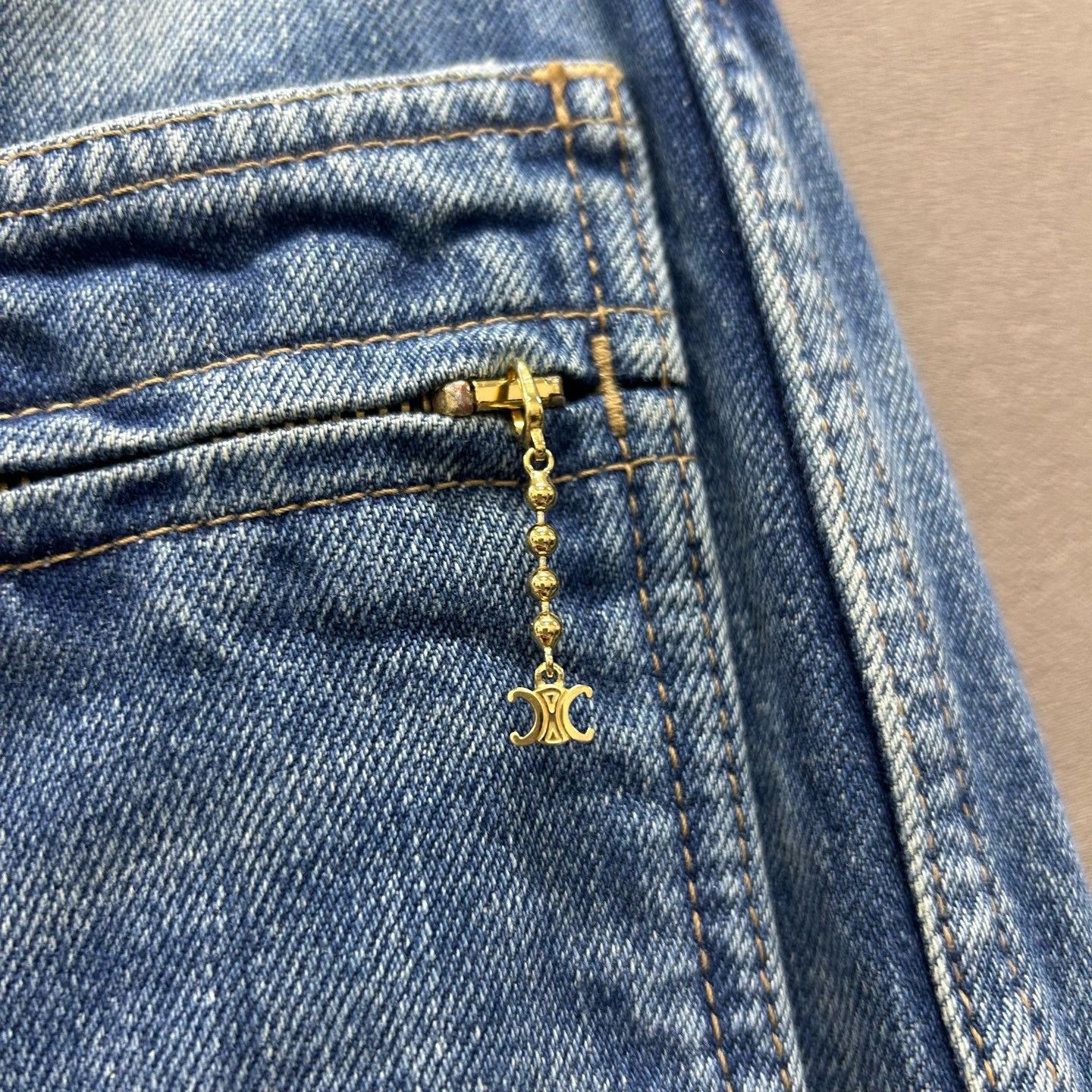 Celine Celine Triomphe Chain Jeans Size 28 Size 28" / US 6 / IT 42 - 4 Thumbnail