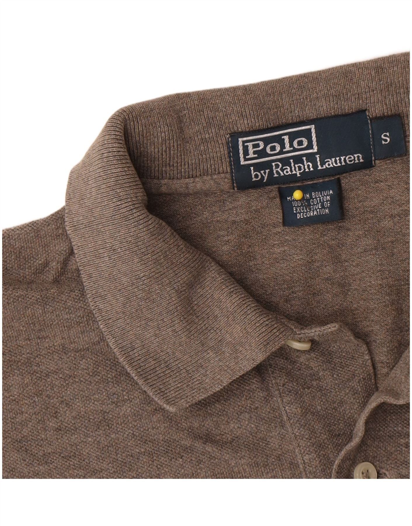 Polo Ralph Lauren Mens Polo Shirt Small Brown Cotton Size US M / EU 48-50 / 2 - 4 Thumbnail