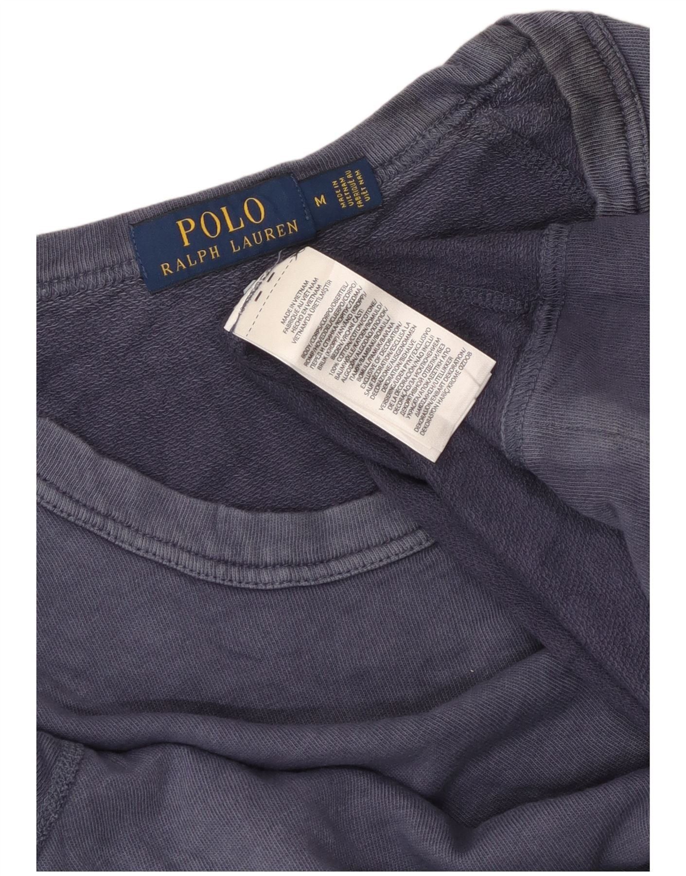Polo Ralph Lauren Mens Sweatshirt Jumper Medium Blue Size US L / EU 52-54 / 3 - 3 Thumbnail
