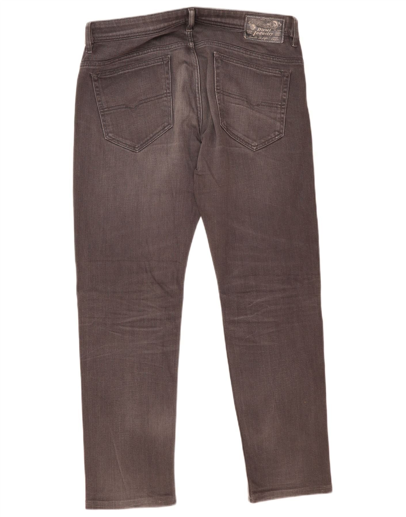 Diesel Mens Slim Jeans W34 L30 Grey Cotton Size US 34 / EU 50 - 2 Thumbnail