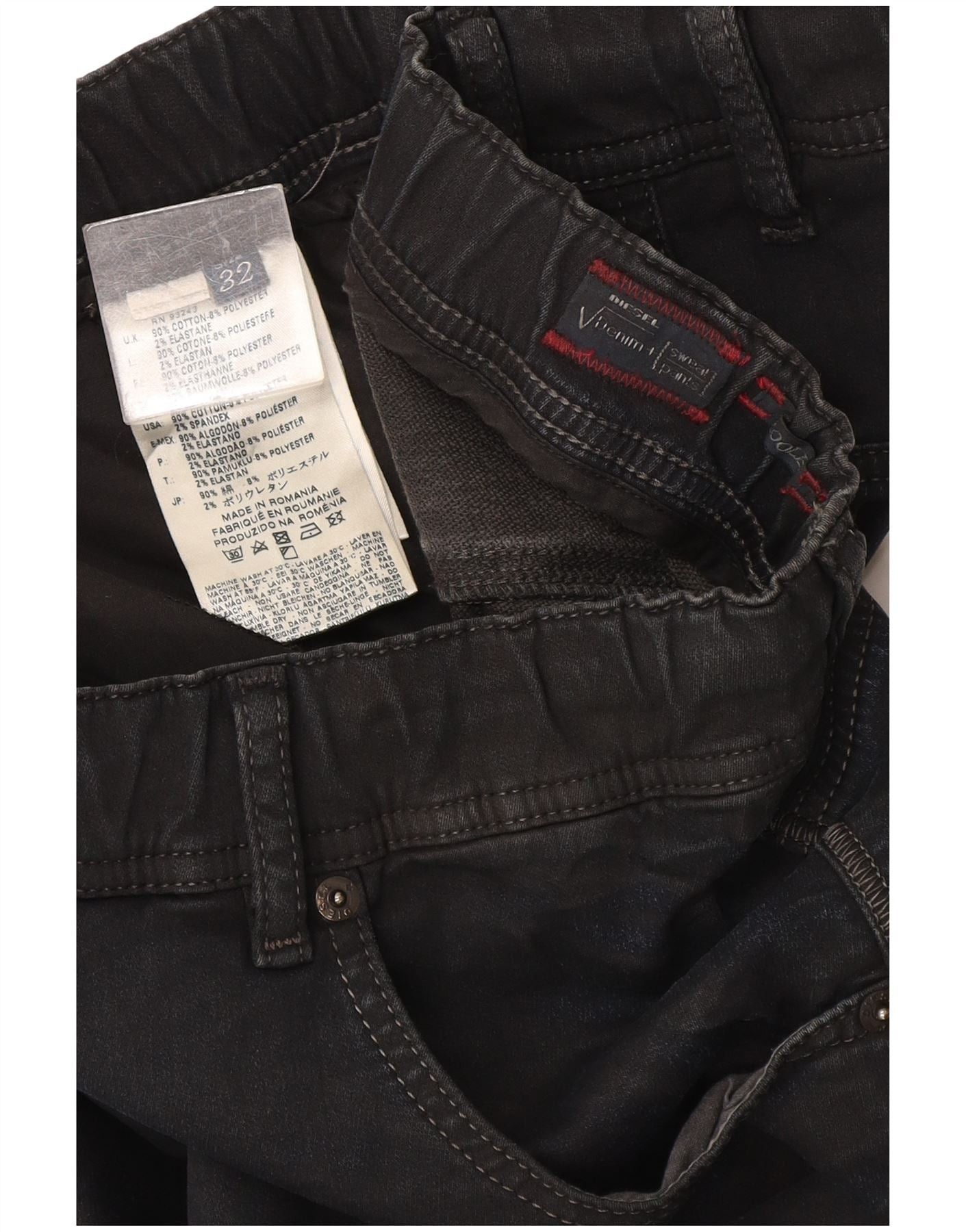 Diesel Womens Jegging Jeans W32 L31 Navy Blue Cotton Size 24" / US 00 / IT 34 - 3 Thumbnail