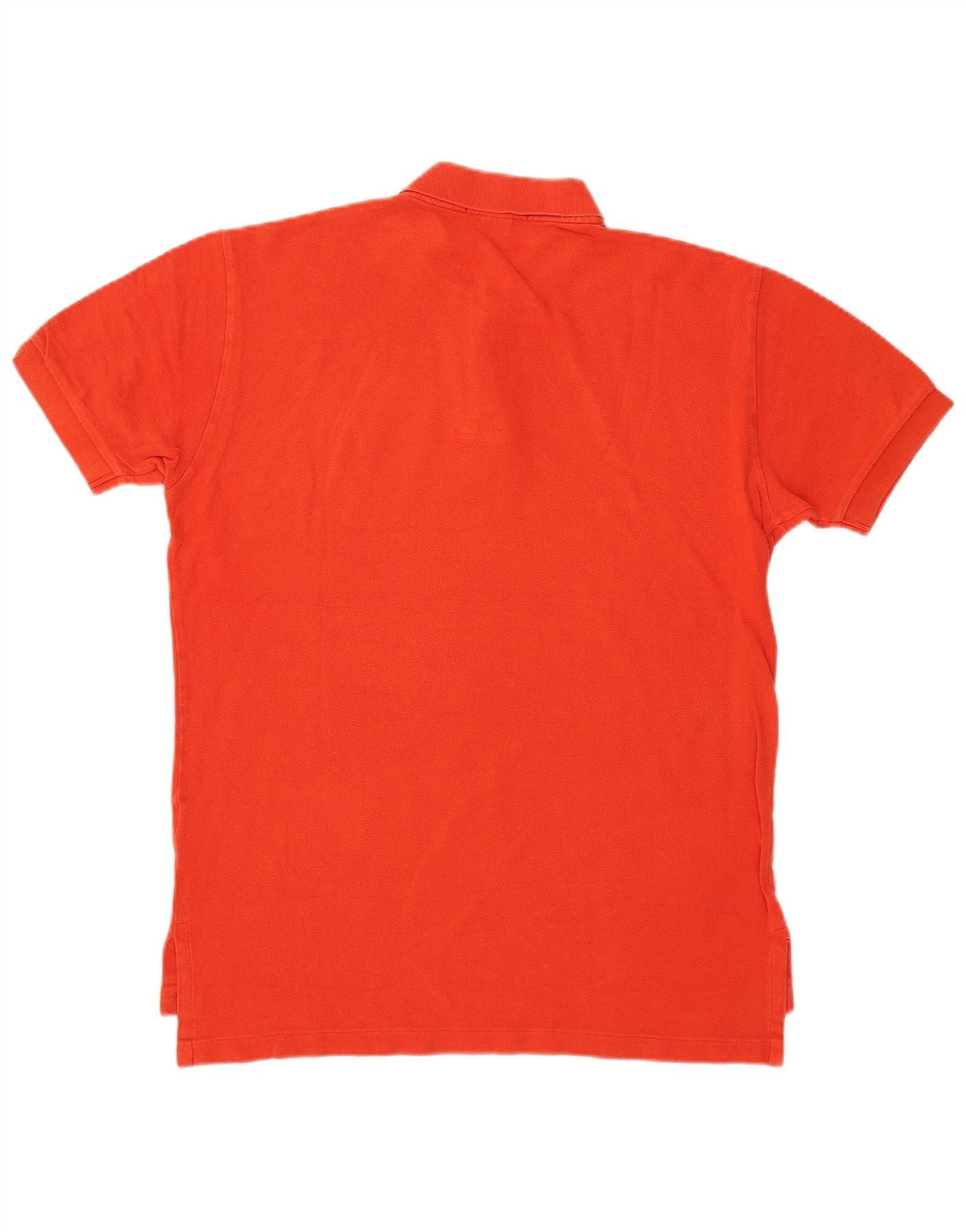 Polo Ralph Lauren Mens Polo Shirt Medium Red Cotton Size US L / EU 52-54 / 3 - 2 Thumbnail