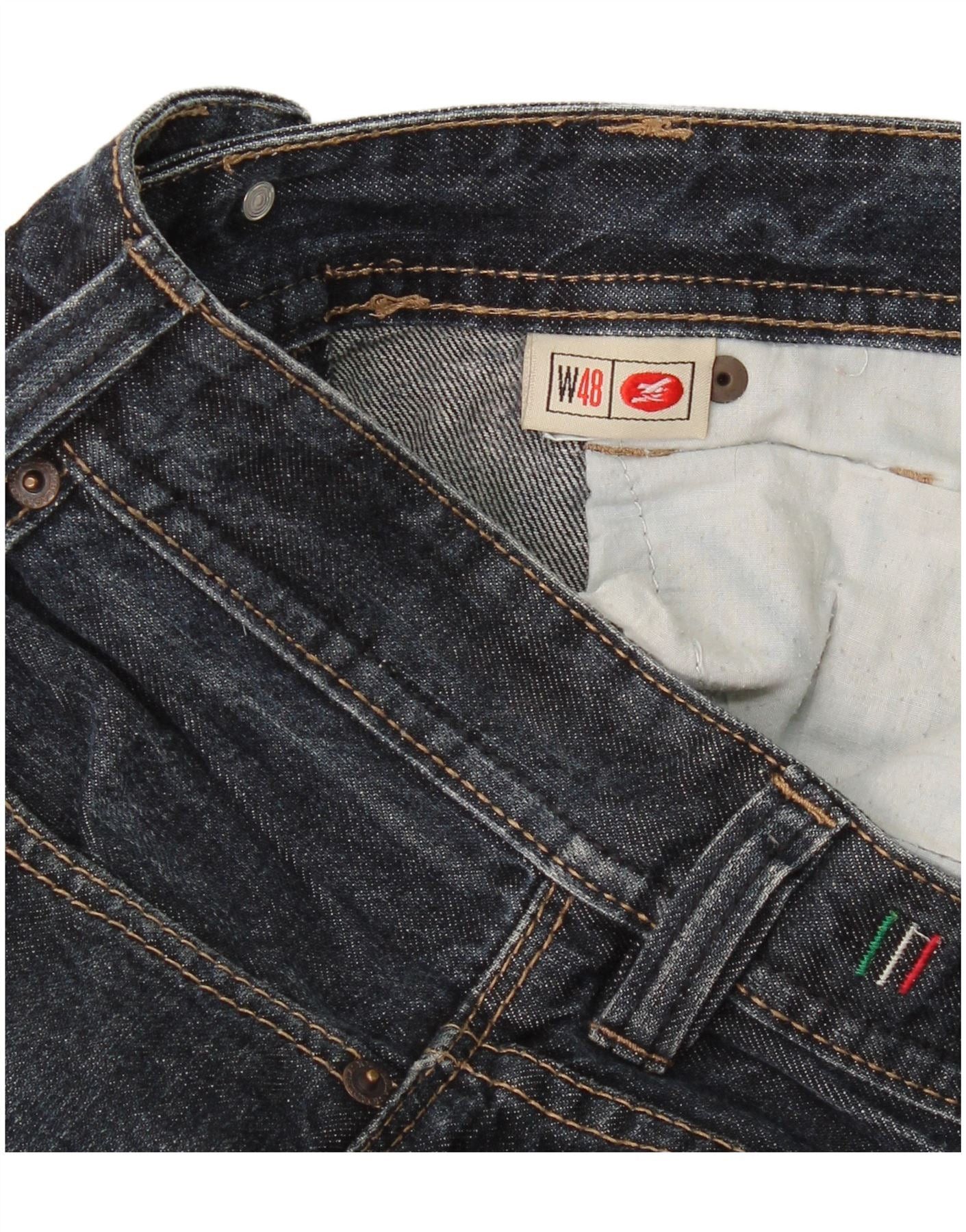 Diesel Womens Straight Jeans IT 48 XL W36 L28 Navy Blue Cotton Size 36" / US 14 / IT 50 - 3 Thumbnail
