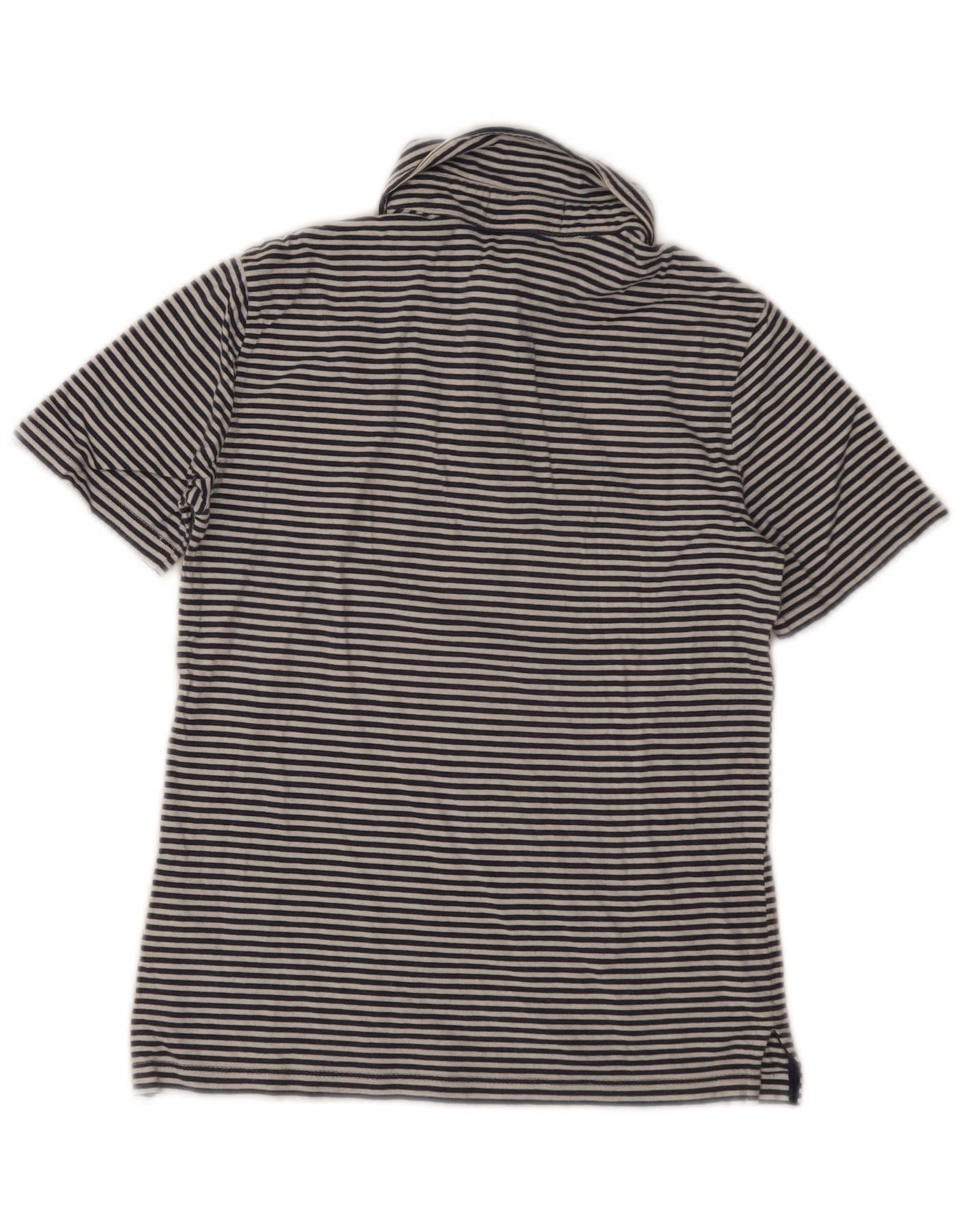 Polo Ralph Lauren Boys Polo Shirt 7-8 Years Small Navy Blue Striped Cotton Size XXS / US 00 / IT 34 - 2 Thumbnail