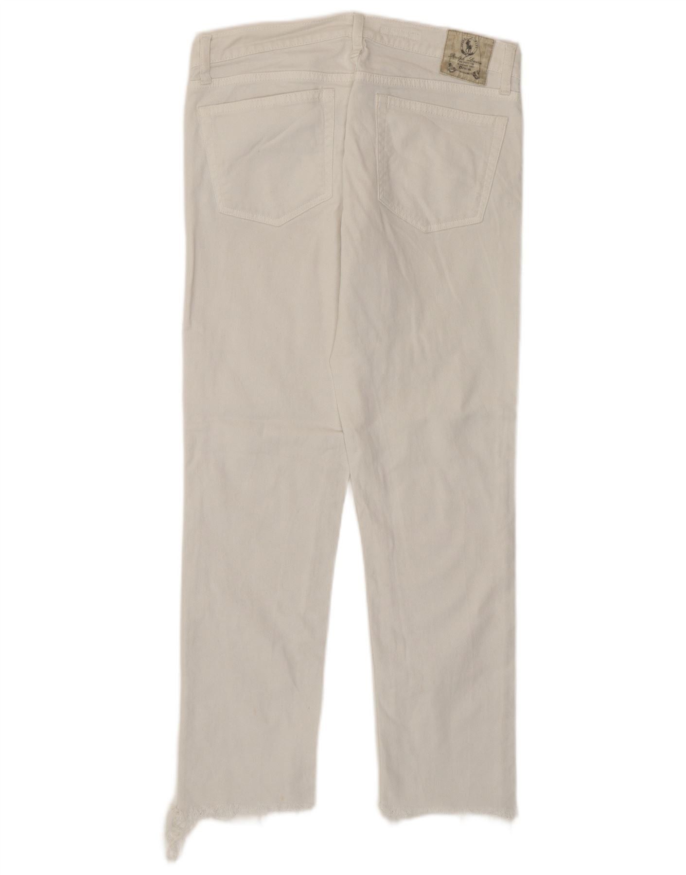 Ralph Lauren Womens Skinny Jeans W30 L26 White Cotton Size 42" / US 20 - 2 Thumbnail