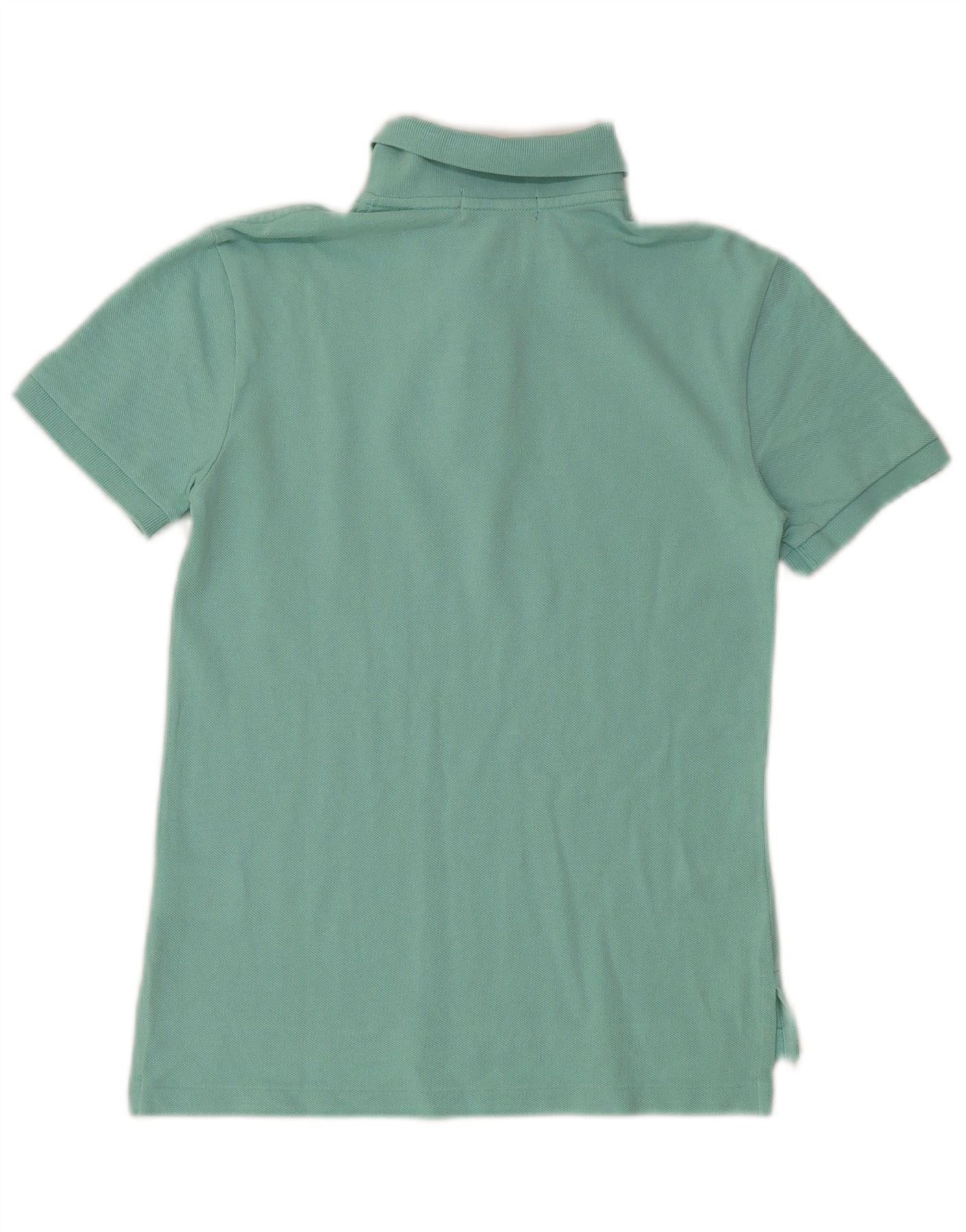 Polo Ralph Lauren Girls Polo Shirt 10-11 Years Medium Turquoise Cotton Size M / US 6-8 / IT 42-44 - 2 Thumbnail
