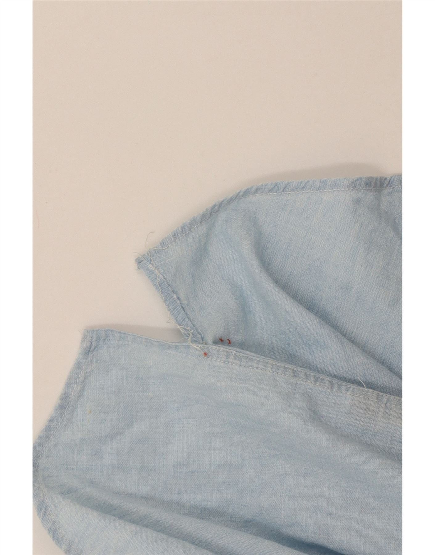 Ralph Lauren Womens Short Sleeve Overd Shirt US 4 Small Blue Cotton Size M / US 6-8 / IT 42-44 - 4 Thumbnail