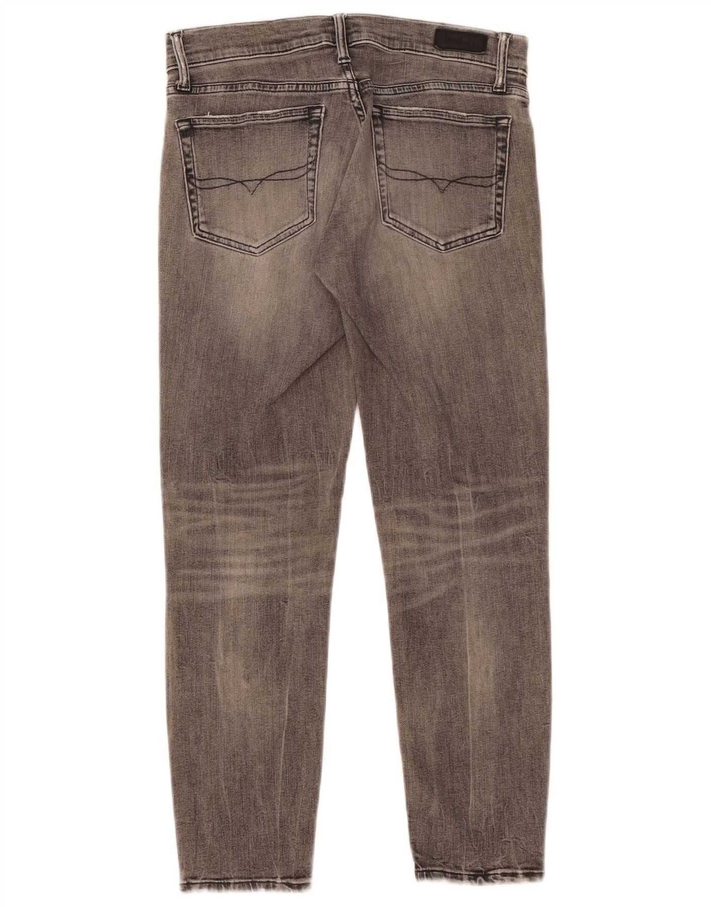 Polo Ralph Lauren Womens Cropped Jeans W27 L25 Grey Cotton Size 42" / US 20 - 2 Thumbnail