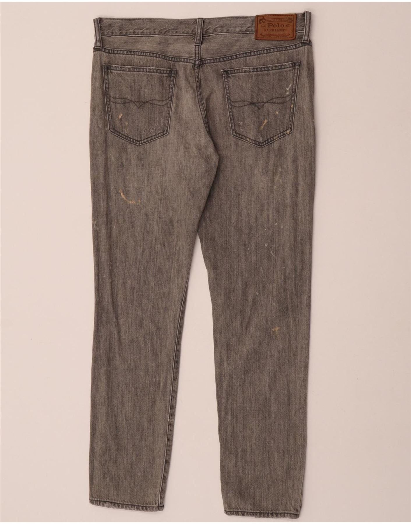 Polo Ralph Lauren Womens Slim Jeans W29 L30 Grey Cotton Size 42" / US 20 - 2 Thumbnail