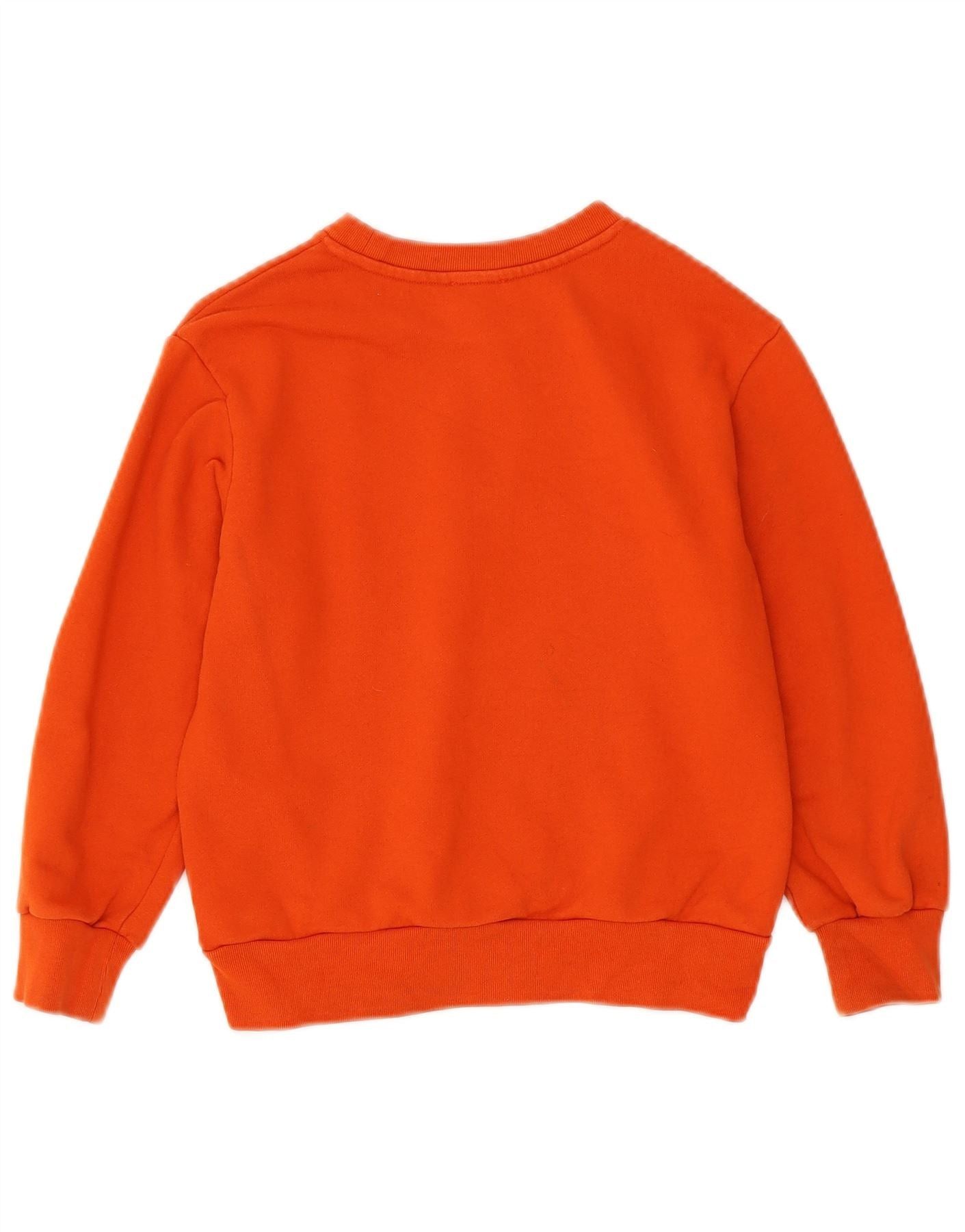 Diesel Boys Graphic Sweatshirt Jumper 7-8 Years Orange Cotton Size S / US 4 / IT 40 - 2 Thumbnail