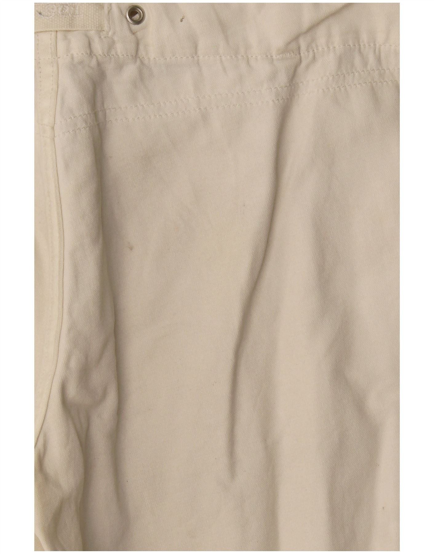 Diesel Womens Chino Shorts W26 Small White Cotton Size 42" / US 20 - 3 Thumbnail