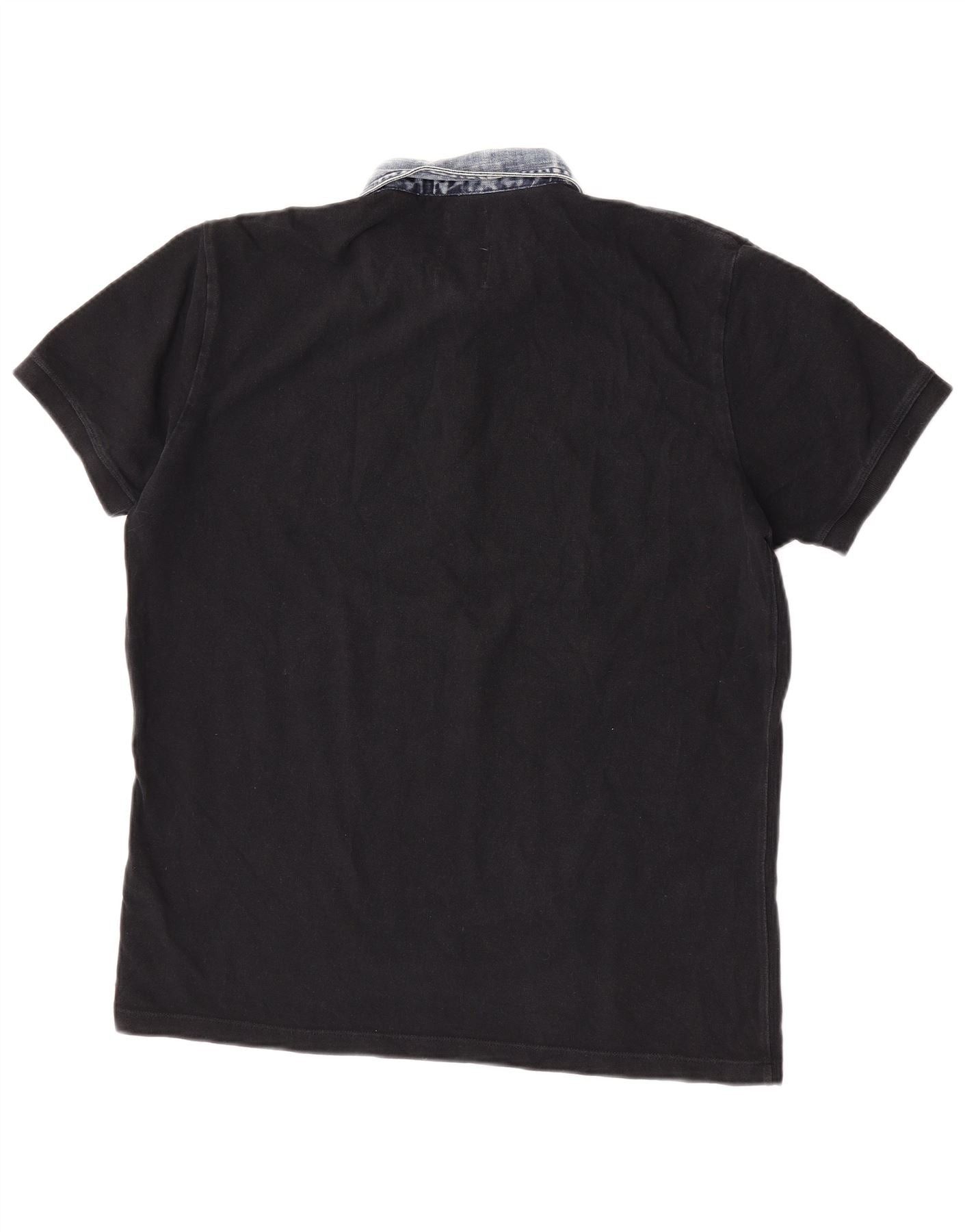 Diesel Mens Rugby Polo Shirt 2XL Black Cotton Size US XL / EU 56 / 4 - 2 Thumbnail
