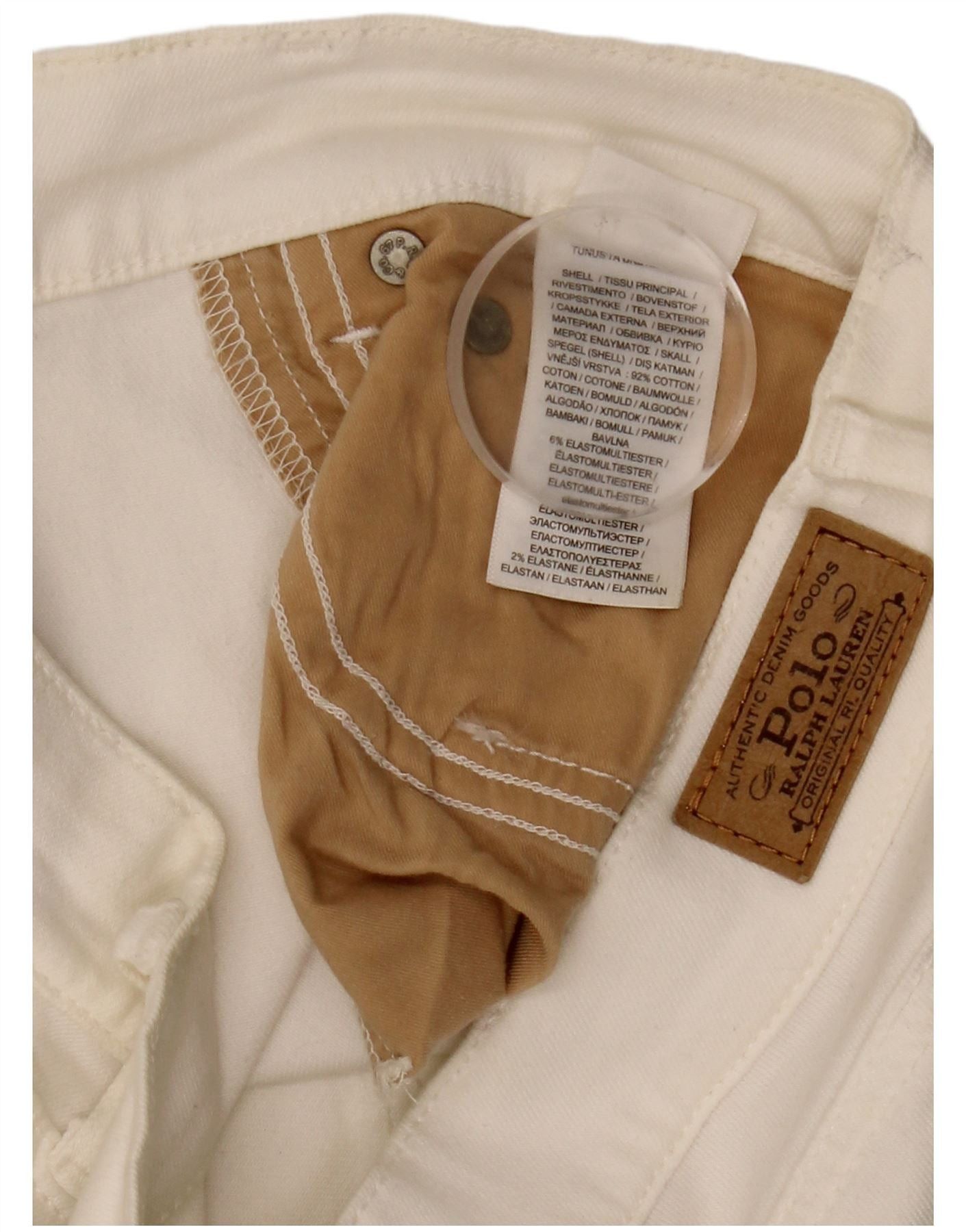 Polo Ralph Lauren Womens Skinny Jeans W29 L29 White Cotton Size 29" - 5 Thumbnail