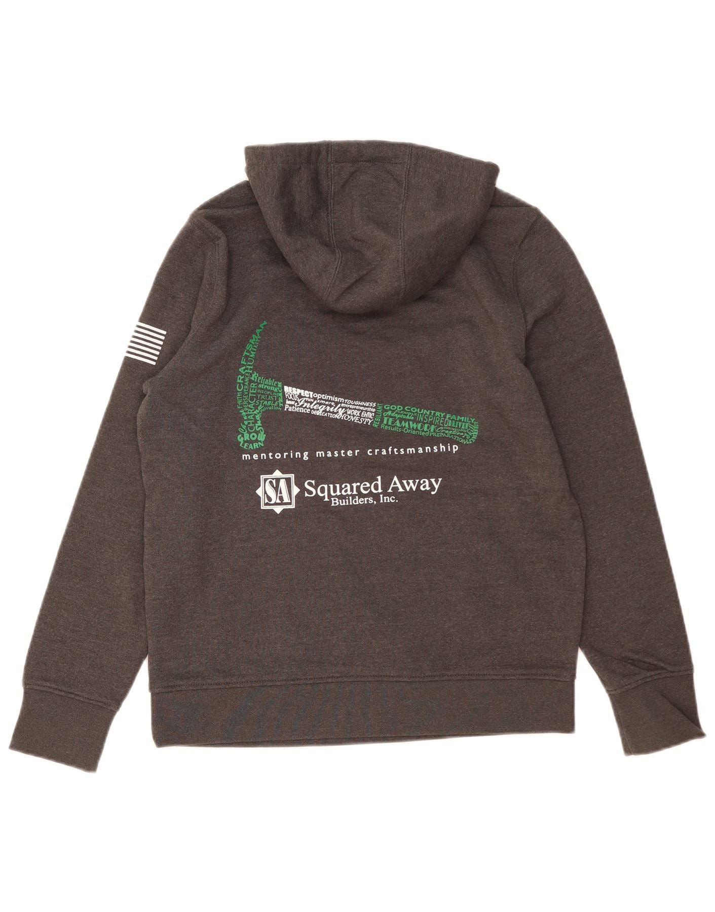 Carhartt Womens Relaxed Fit Hoodie Jumper US 4/6 Small Grey Cotton Size M / US 6-8 / IT 42-44 - 2 Thumbnail