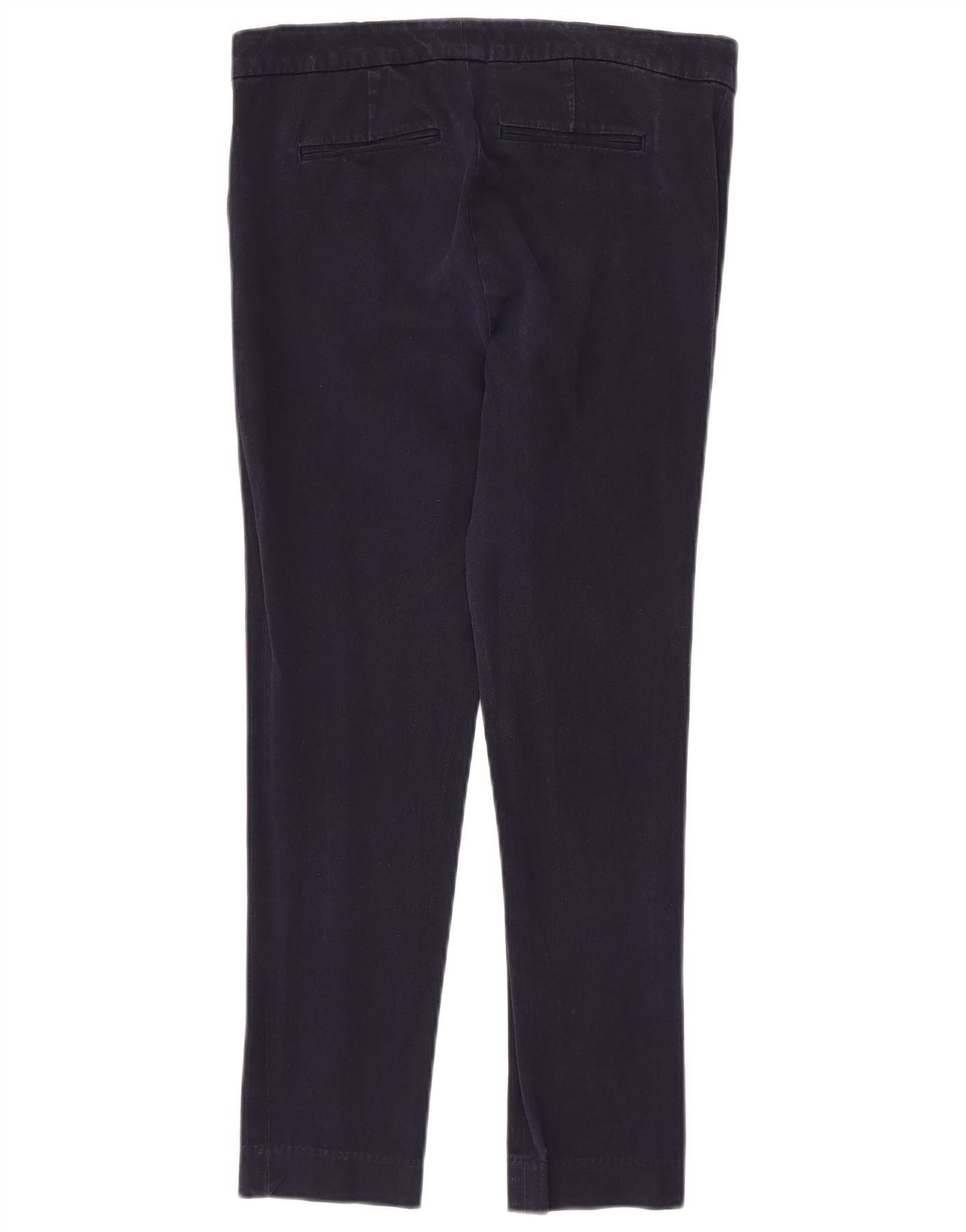Ralph Lauren Womens Skinny Cropped Trousers US 4 Small W30 L25 Navy Blue Size 25" / US 0 / IT 36 - 2 Thumbnail