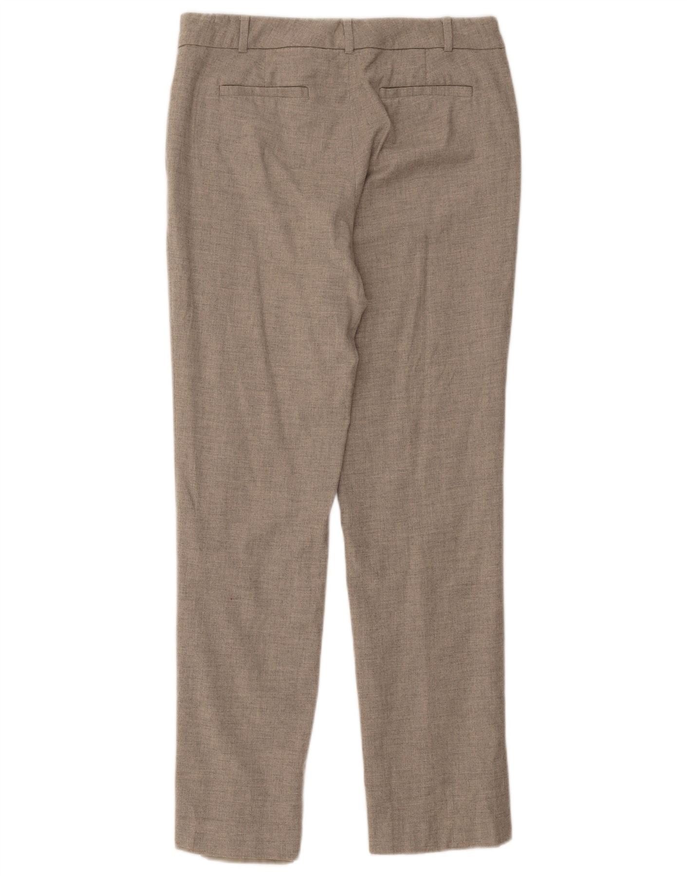 Ralph Lauren Womens Slim Chino Trousers US 8 Medium W32 L30 Grey Wool Size 27" / US 4 / IT 40 - 2 Thumbnail