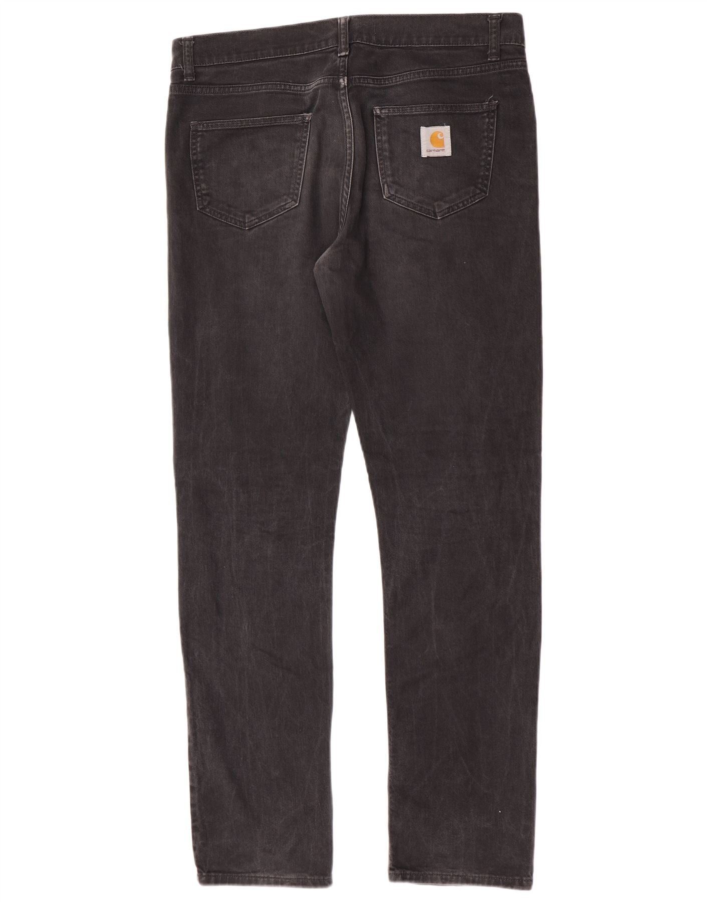 Carhartt Mens Slim Jeans W36 L32 Black Size US 28 / EU 44 - 2 Thumbnail
