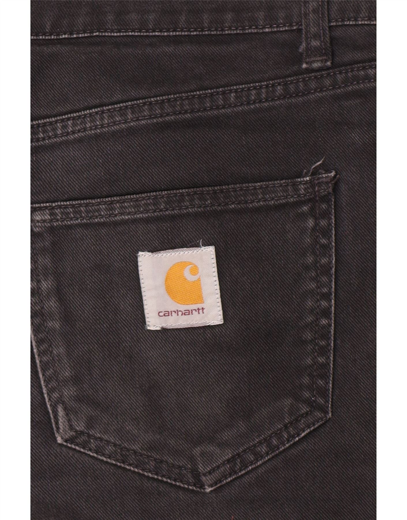 Carhartt Mens Slim Jeans W36 L32 Black Size US 28 / EU 44 - 4 Thumbnail