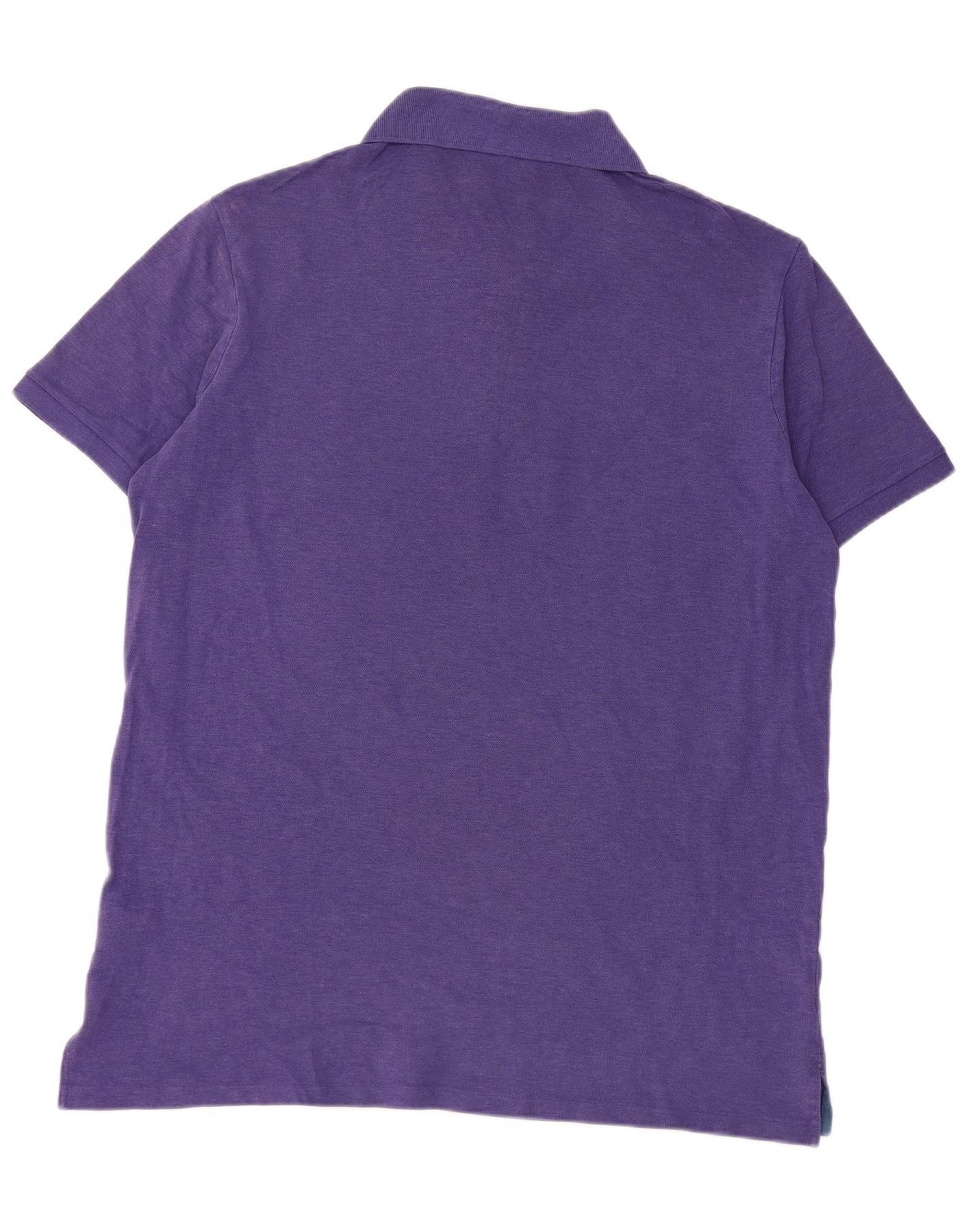 Polo Ralph Lauren Mens Polo Shirt XL Purple Cotton Size US XL / EU 56 / 4 - 2 Thumbnail