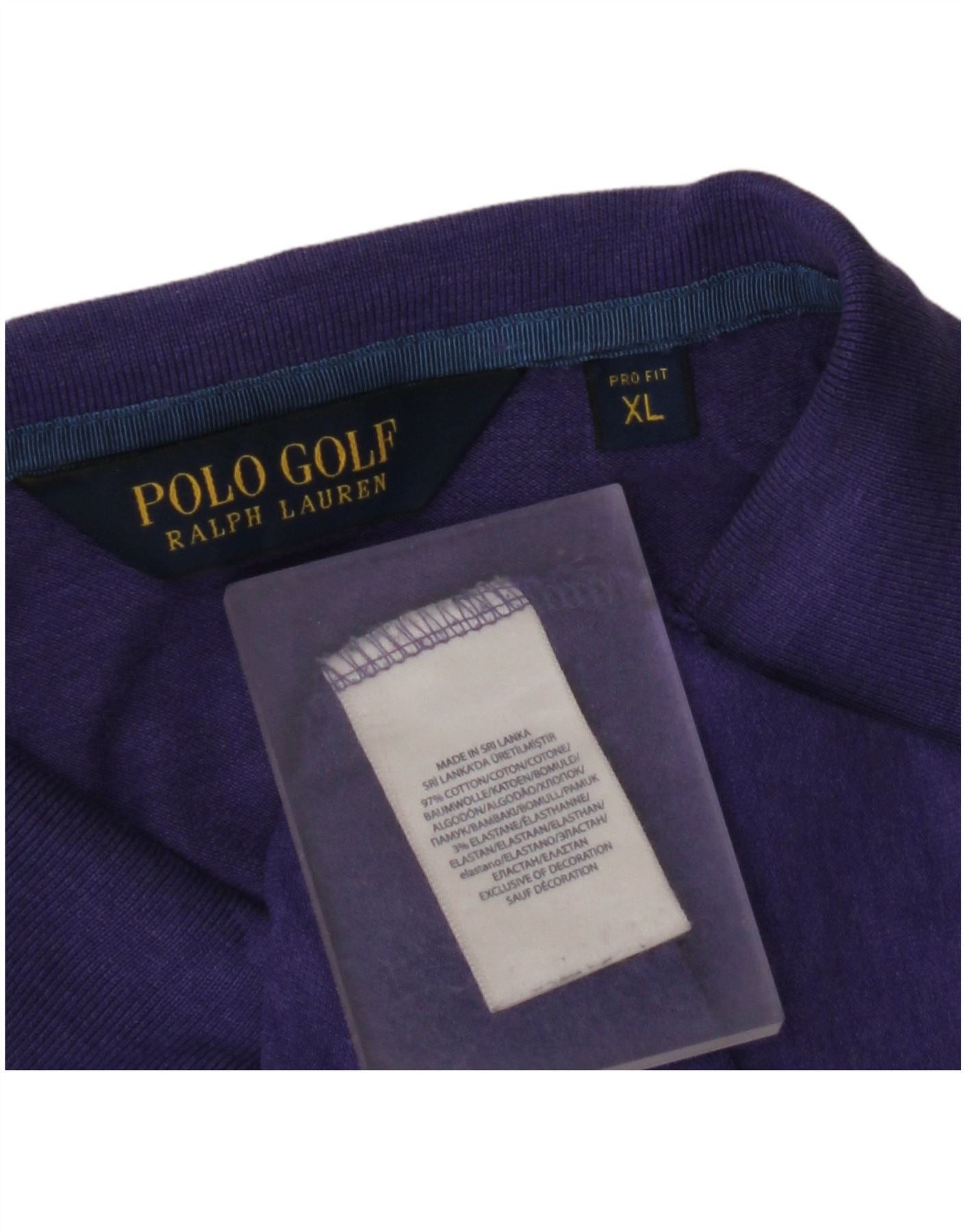 Polo Ralph Lauren Mens Polo Shirt XL Purple Cotton Size US XL / EU 56 / 4 - 3 Thumbnail