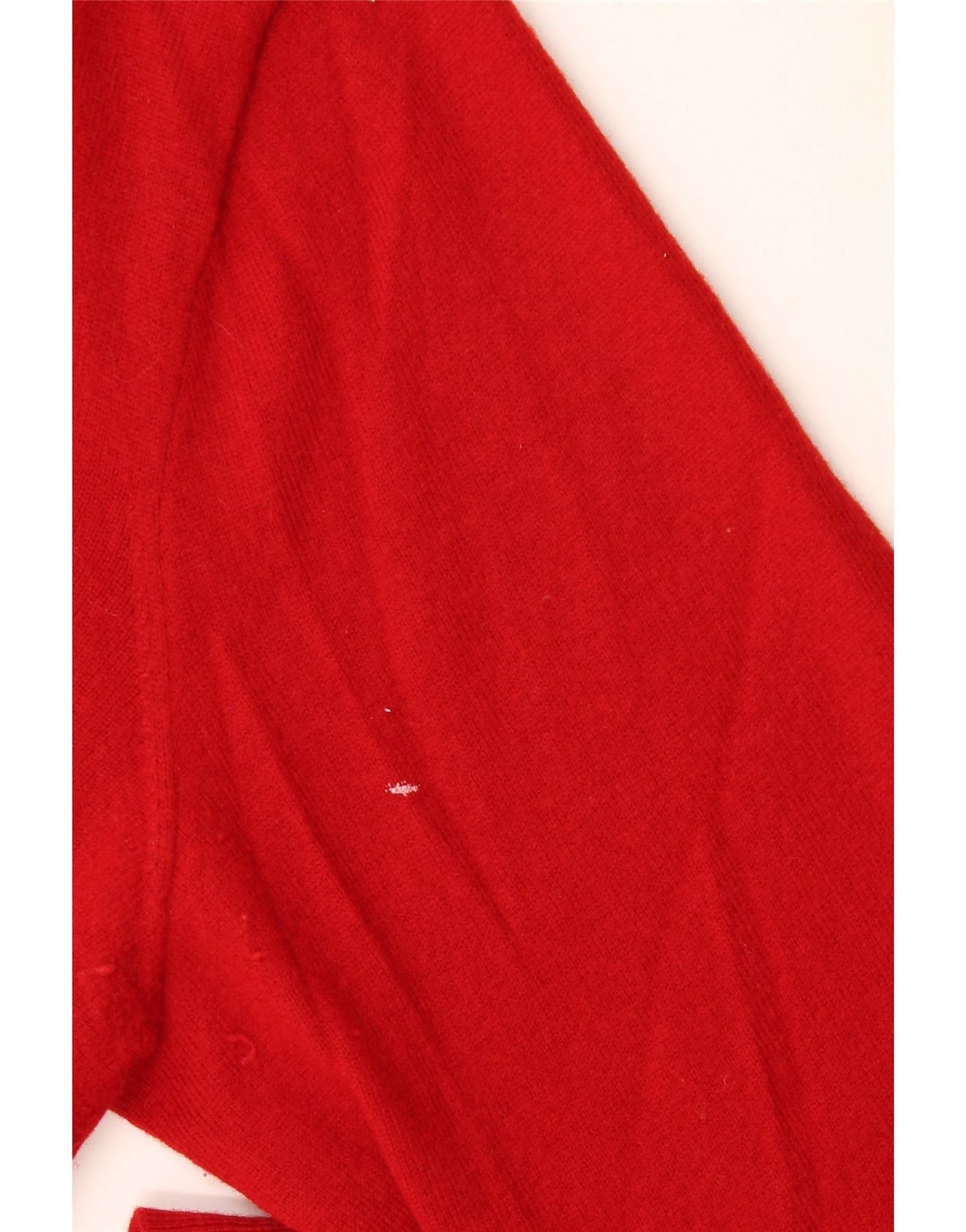 Polo Ralph Lauren Mens V-Neck Jumper Sweater XL Red Merino Wool Size US XL / EU 56 / 4 - 3 Thumbnail