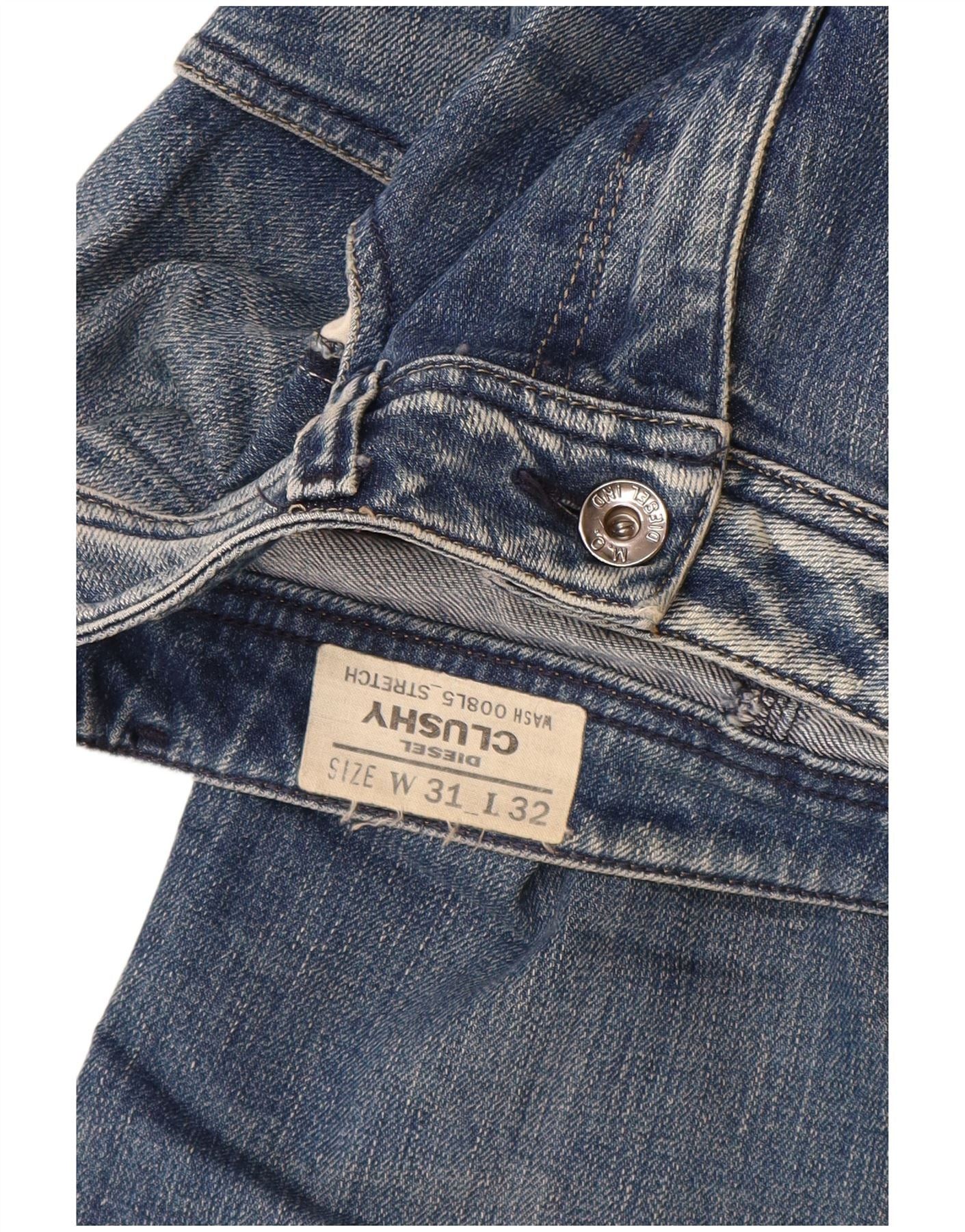 Diesel Womens Clushy Skinny Jeans W31 L32 Blue Cotton Size 42" / US 20 - 3 Thumbnail