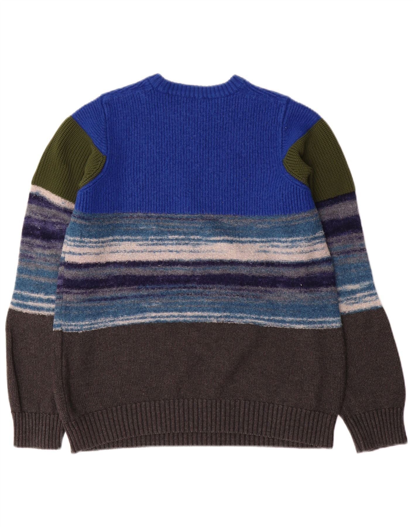 Diesel Womens Crew Neck Jumper Sweater UK 14 Large Multicoloured St Size S / US 4 / IT 40 - 2 Thumbnail