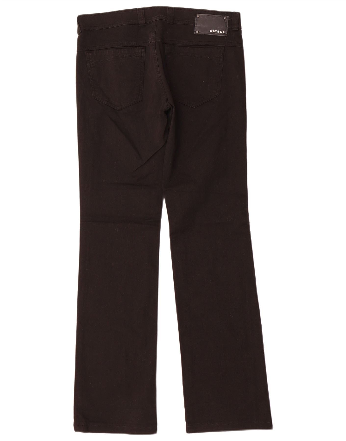 Diesel Womens Straight Jeans W29 L32 Black Cotton Size 42" / US 20 - 2 Thumbnail