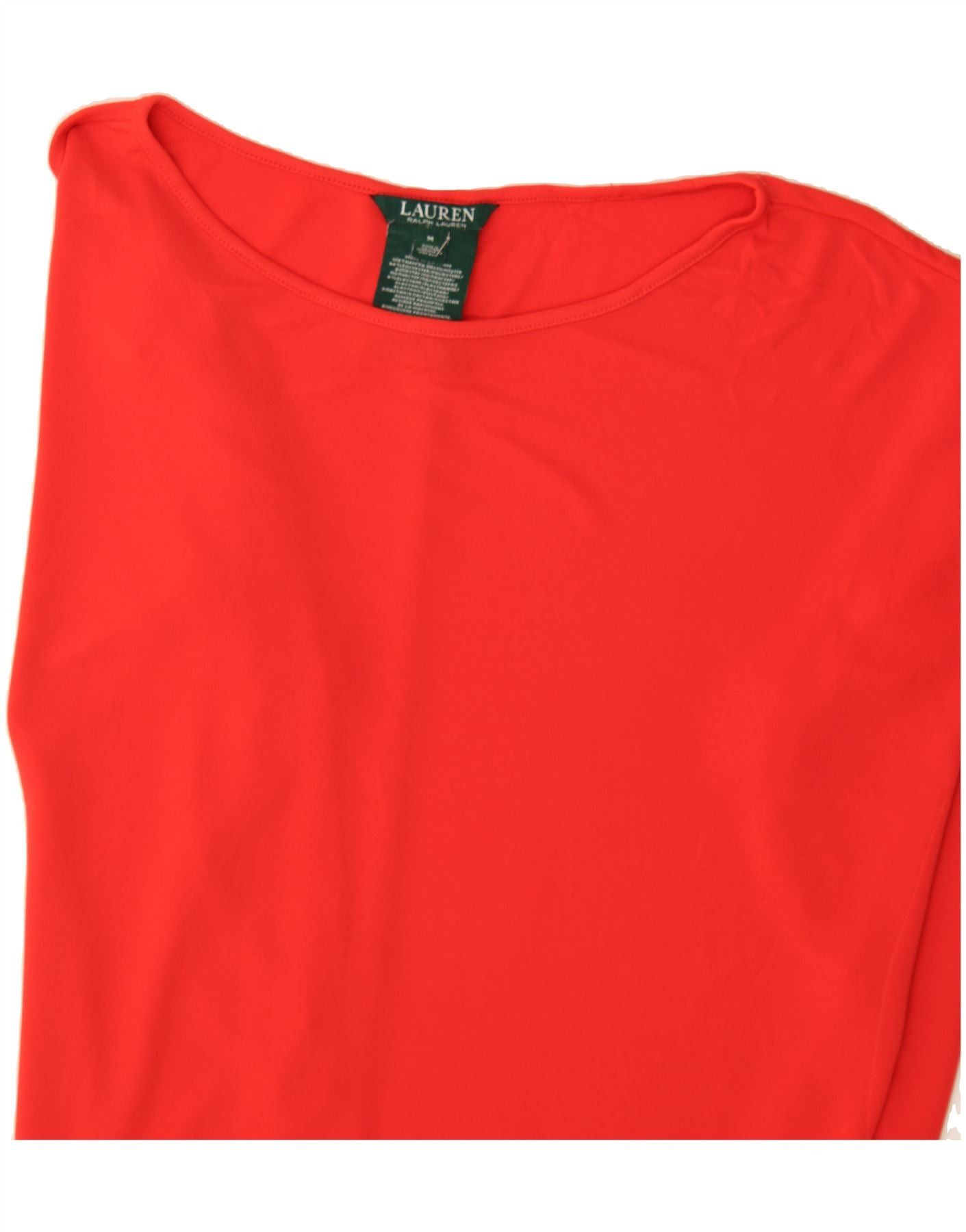 Ralph Lauren Womens Poncho Blouse Top UK 14 Medium Red Polyester Size M / US 6-8 / IT 42-44 - 3 Thumbnail
