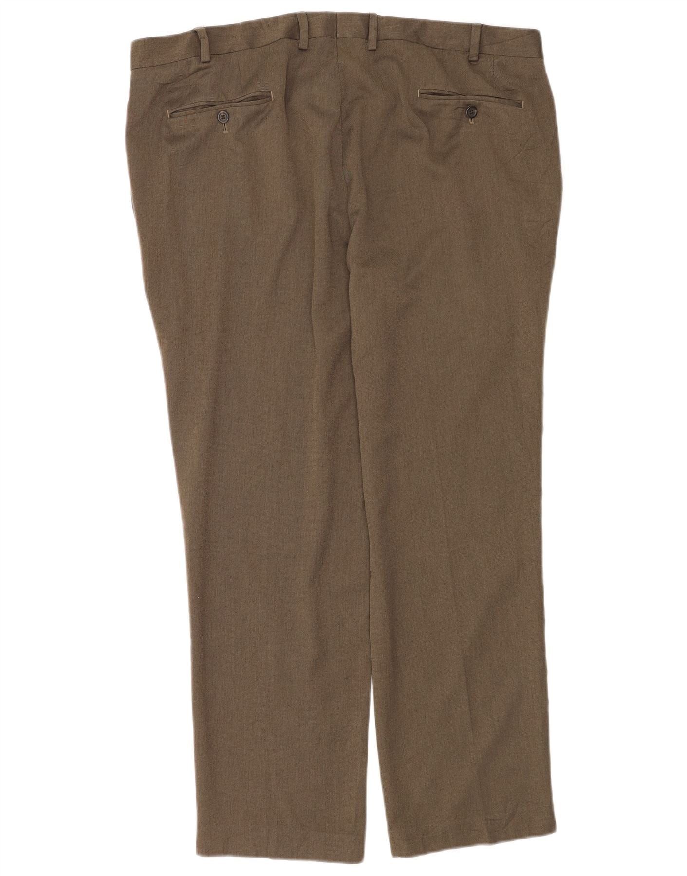 Ralph Lauren Mens Straight Suit Trousers W40 L30 Grey Polyester Size 40R - 2 Thumbnail