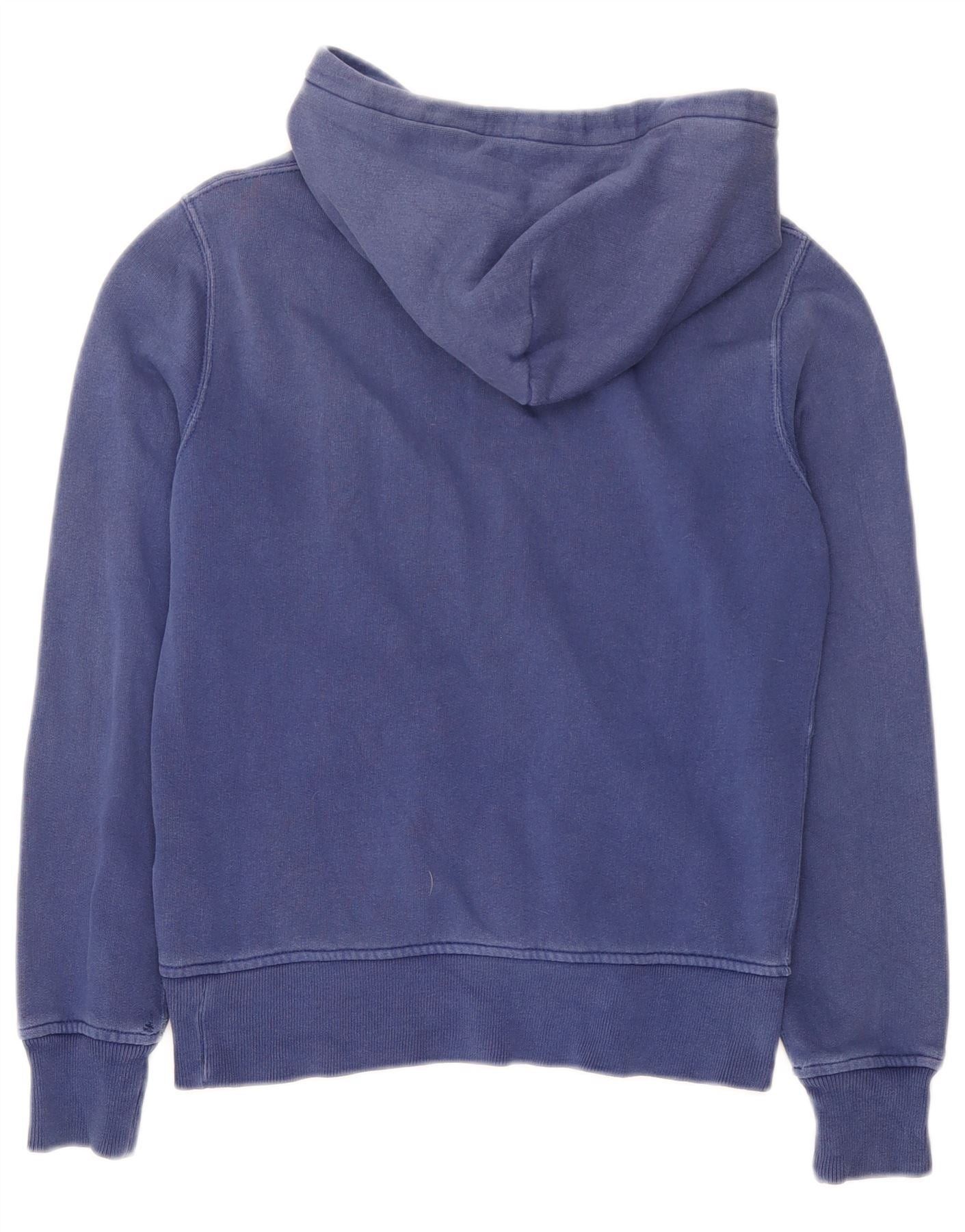 Polo Ralph Lauren Womens Overd Hoodie Jumper UK 6 XS Navy Blue Cotton Size S / US 4 / IT 40 - 2 Thumbnail