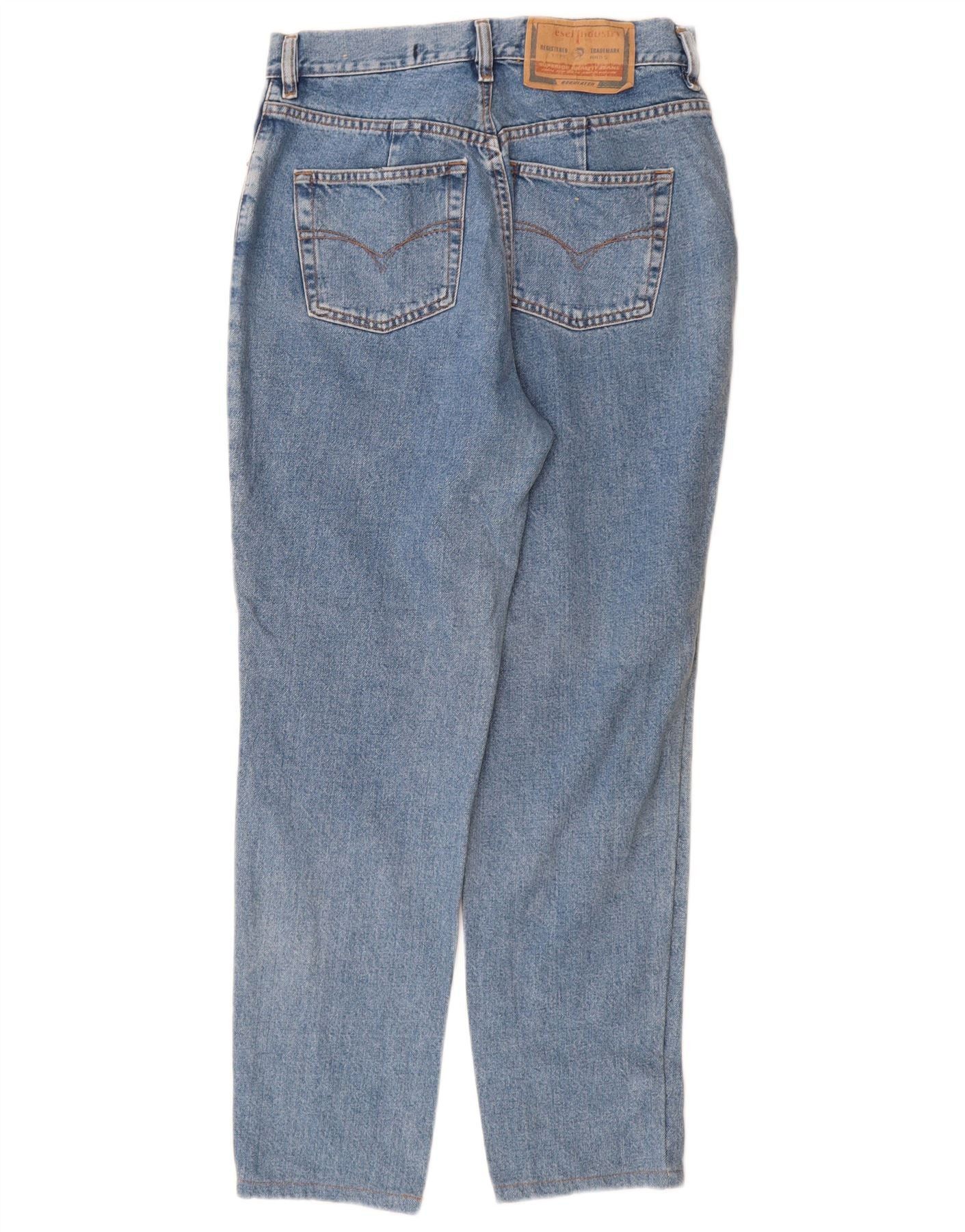 Diesel Mens High Waist Tapered Jeans W33 L29 Blue Cotton Size US 33 - 4 Thumbnail