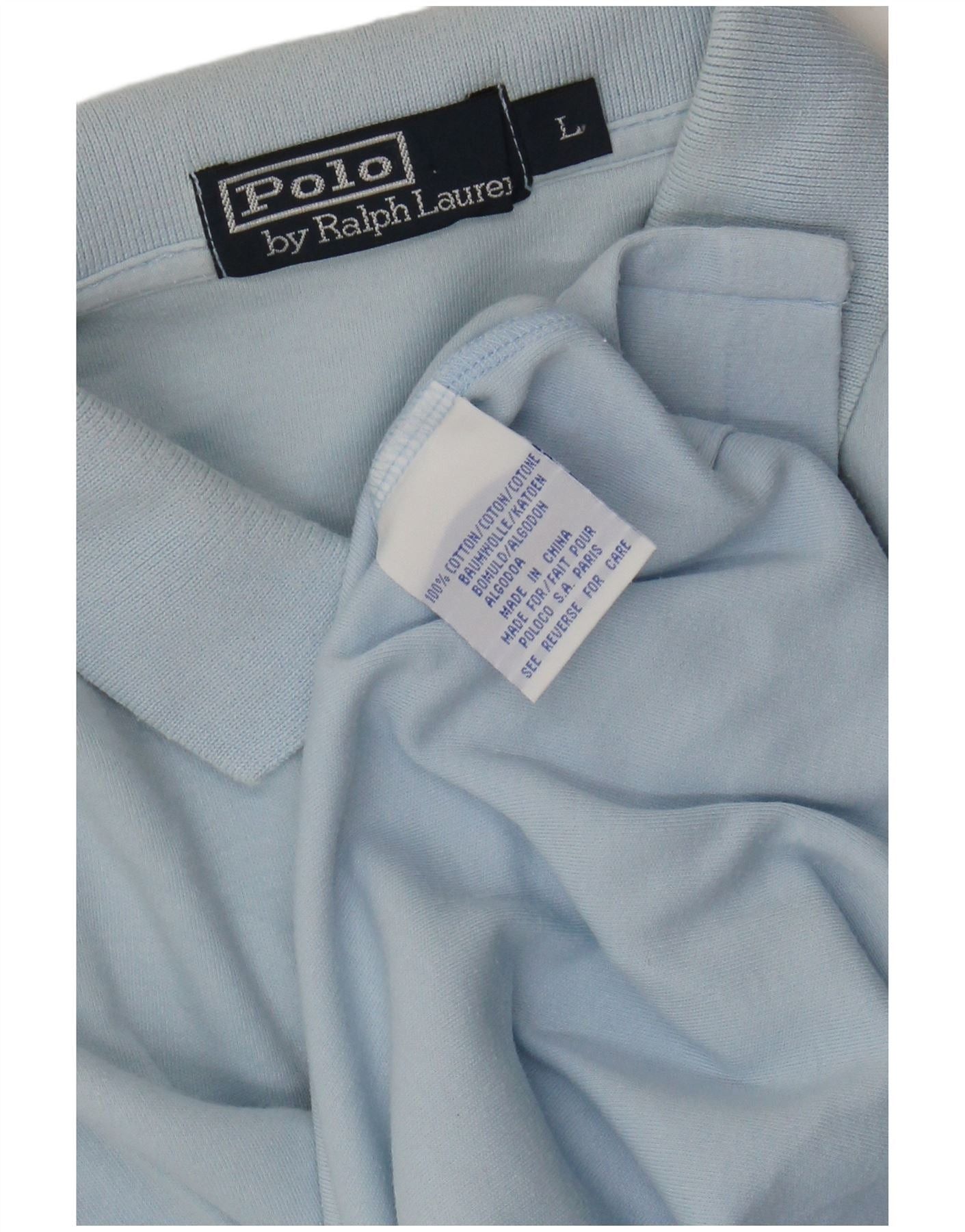 Polo Ralph Lauren Mens Polo Shirt Large Blue Cotton Size US XXL / EU 58 / 5 - 3 Thumbnail