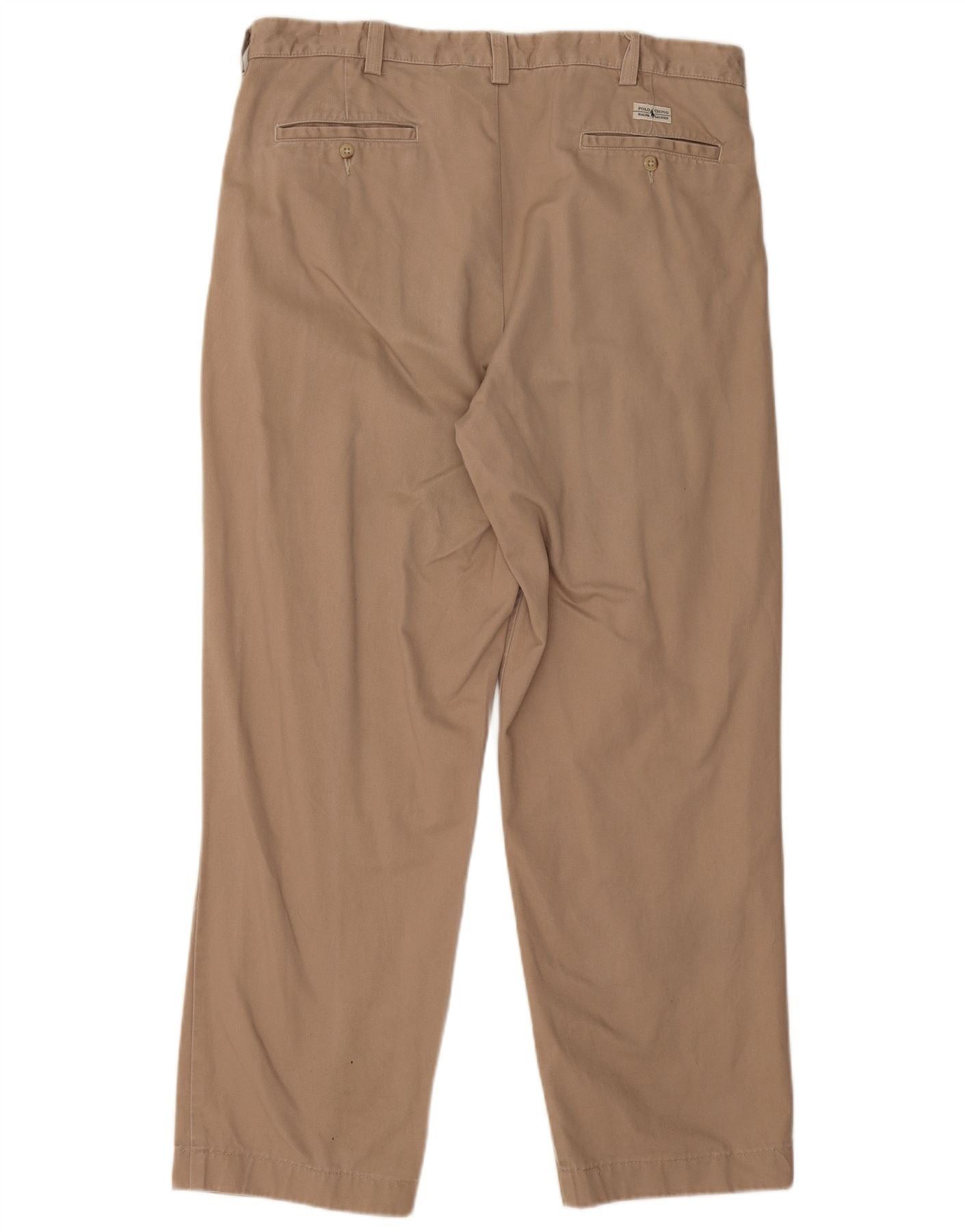 Polo Ralph Lauren Mens Chatfield Pant Pegged Chino Trousers W38 L30 Brown Size US 38 / EU 54 - 2 Thumbnail